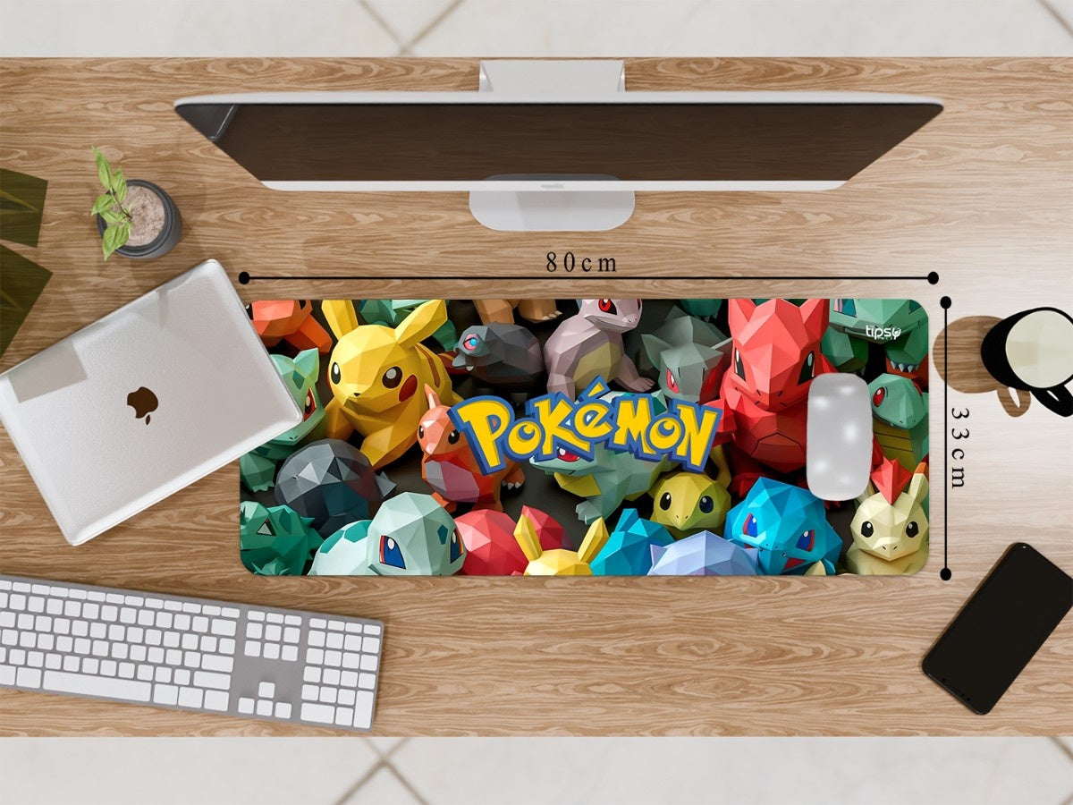 "Pokemons in Low Poly style" Gaming Mousepad Elevate Your Gaming Experience