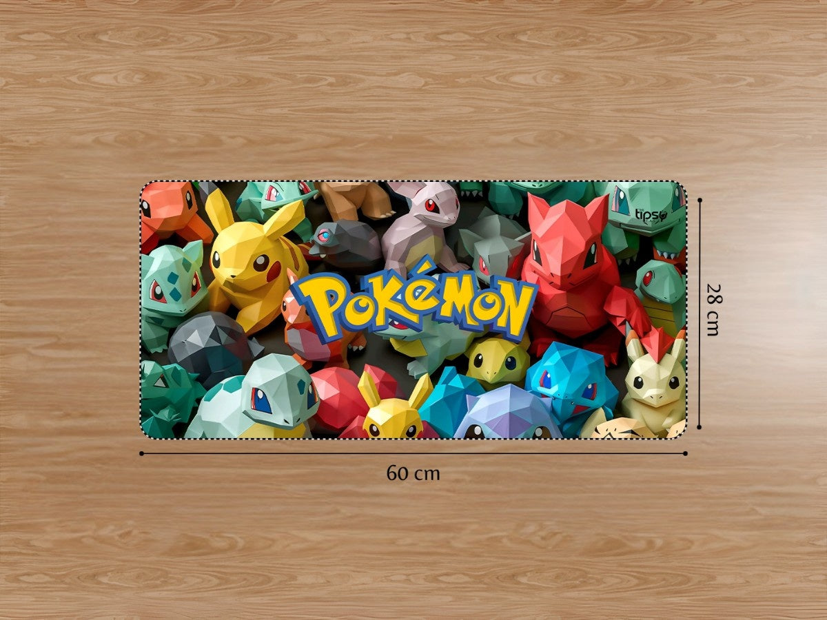 "Pokemons in Low Poly style" Gaming Mousepad Elevate Your Gaming Experience