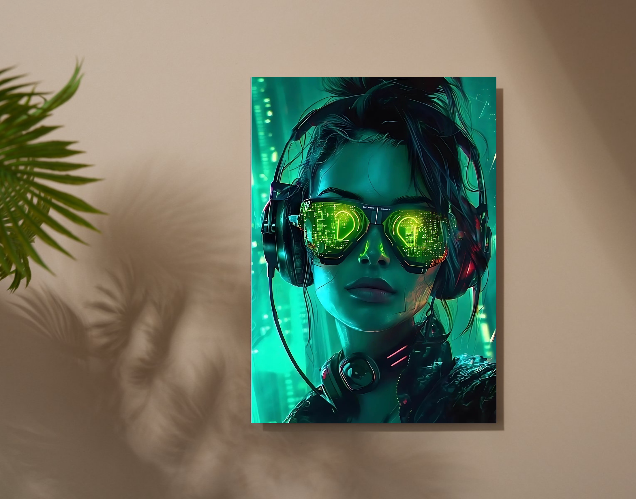 "AI women- Boss Look"- Shiny & Sturdy Metallic Poster Art That Pops & Sticks