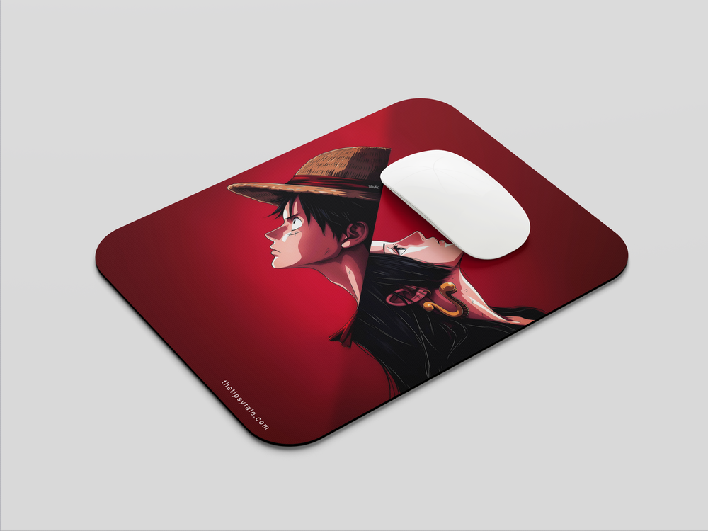 "LUFFY AND BOA" Mousepad Enhance Your Workspace with Style