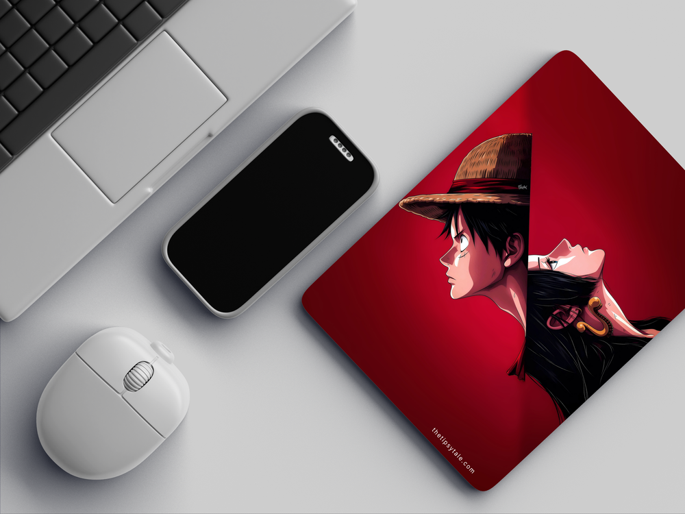 "LUFFY AND BOA" Mousepad Enhance Your Workspace with Style