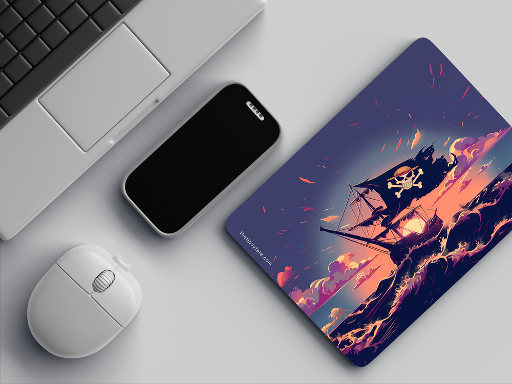 "LUFFY'S SHIP IN ONE PIECE" Mousepad Enhance Your Workspace with Style