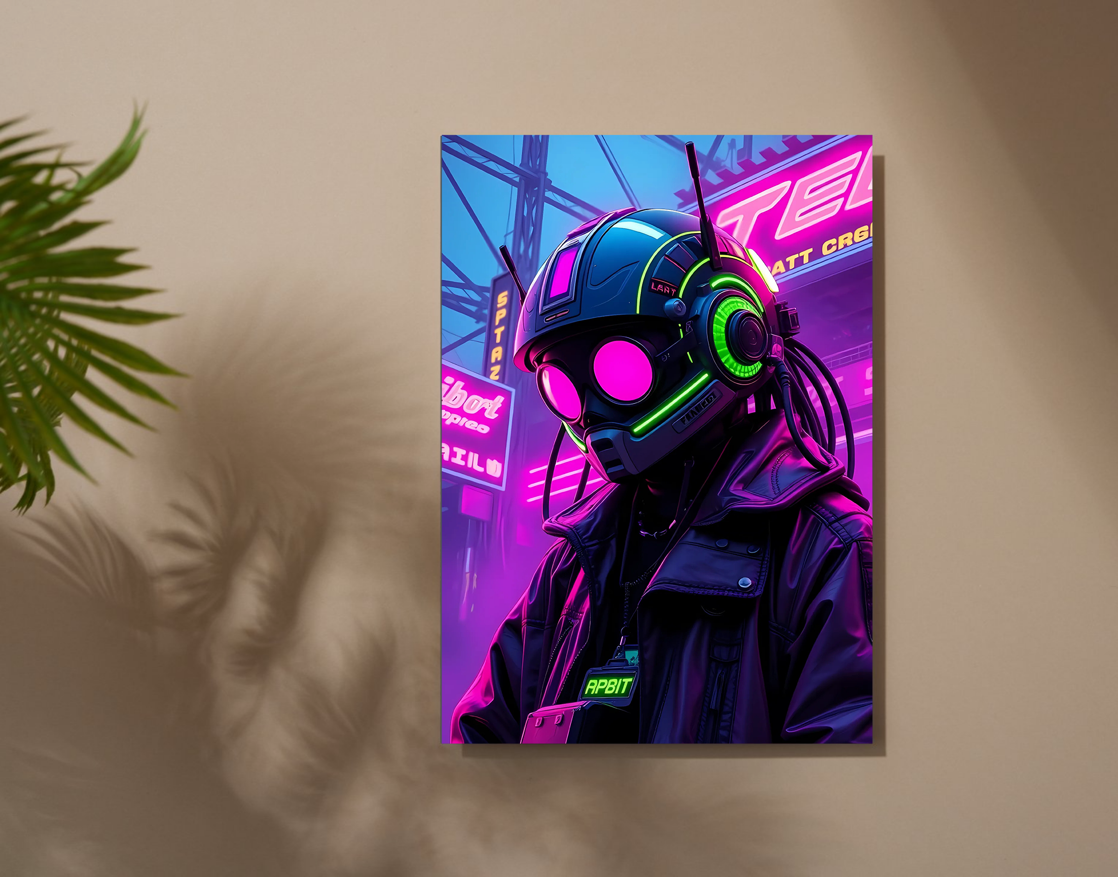 "AI Robot version Solider"- Shiny & Sturdy Metallic Poster Art That Pops & Sticks