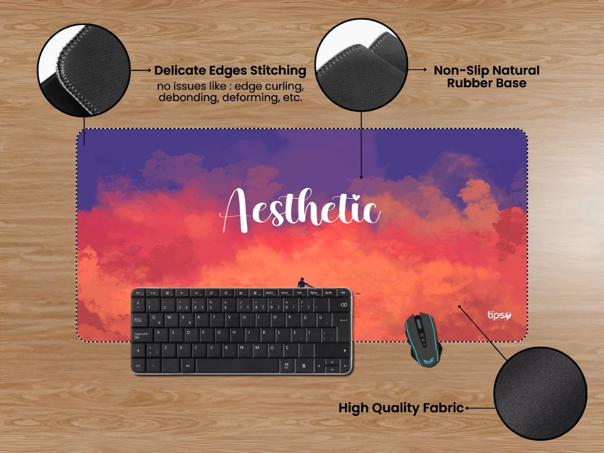 "Mist pink clouds Aesthetic" Gaming Mousepad Elevate Your Gaming Experience