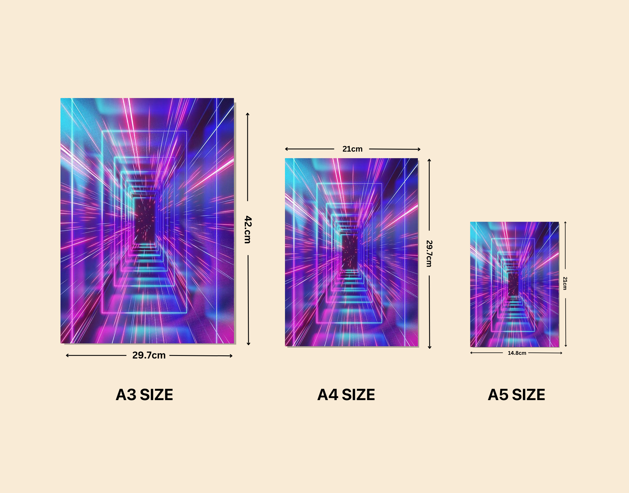 "AI Robot Doorway"- Shiny & Sturdy Metallic Poster Art That Pops & Sticks