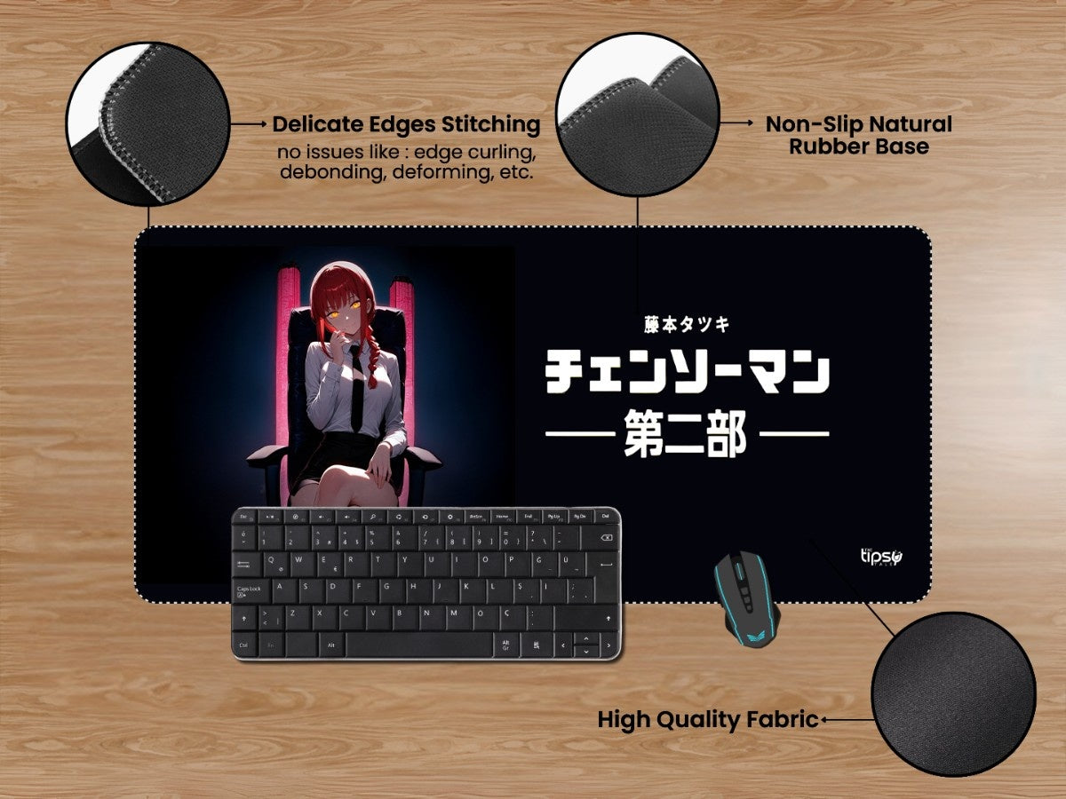 "Makima : Chainsaw Man" Gaming Mousepad Elevate Your Gaming Experience