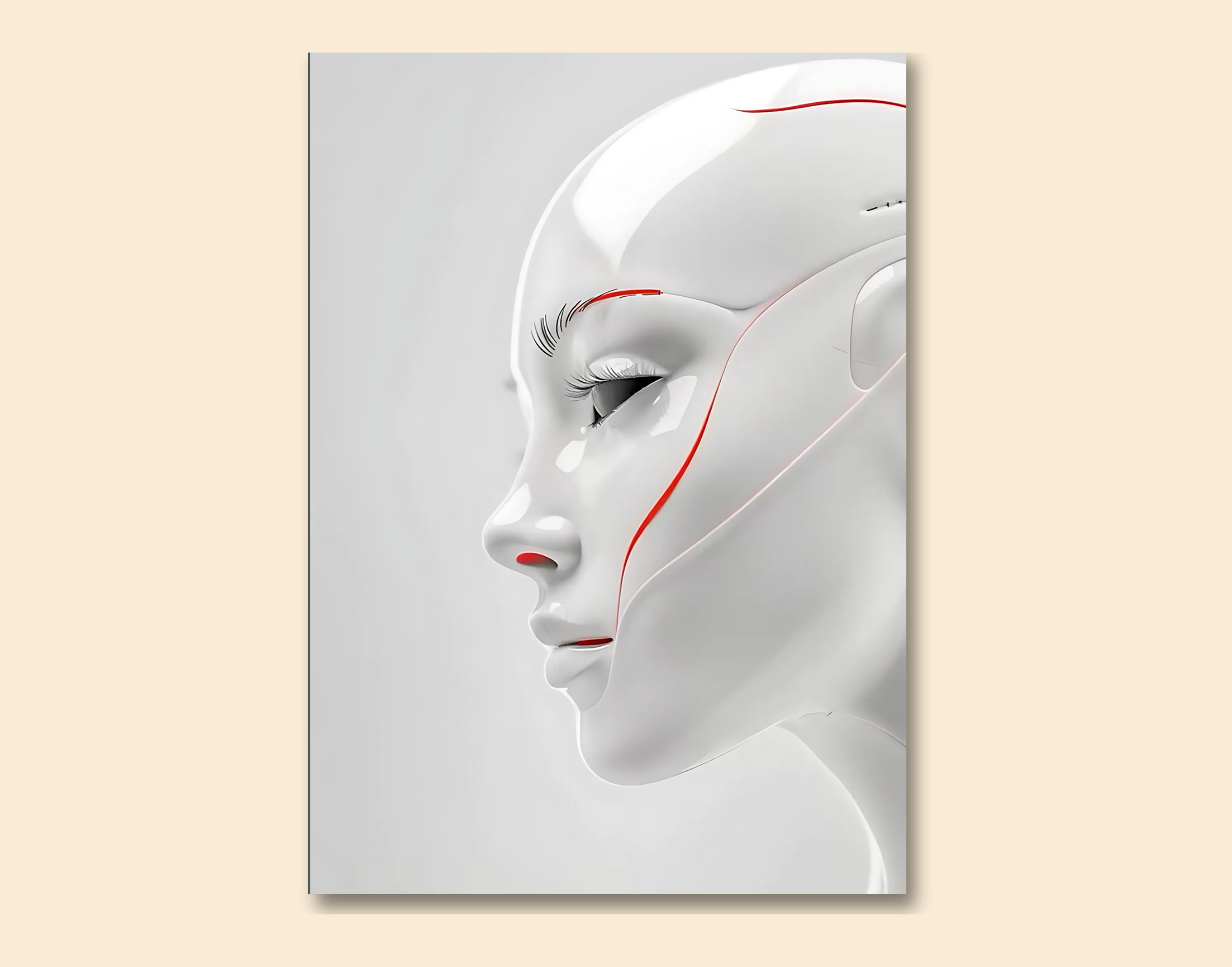 "I AM ROBOT-Women"- Shiny & Sturdy Metallic Poster Art That Pops & Sticks