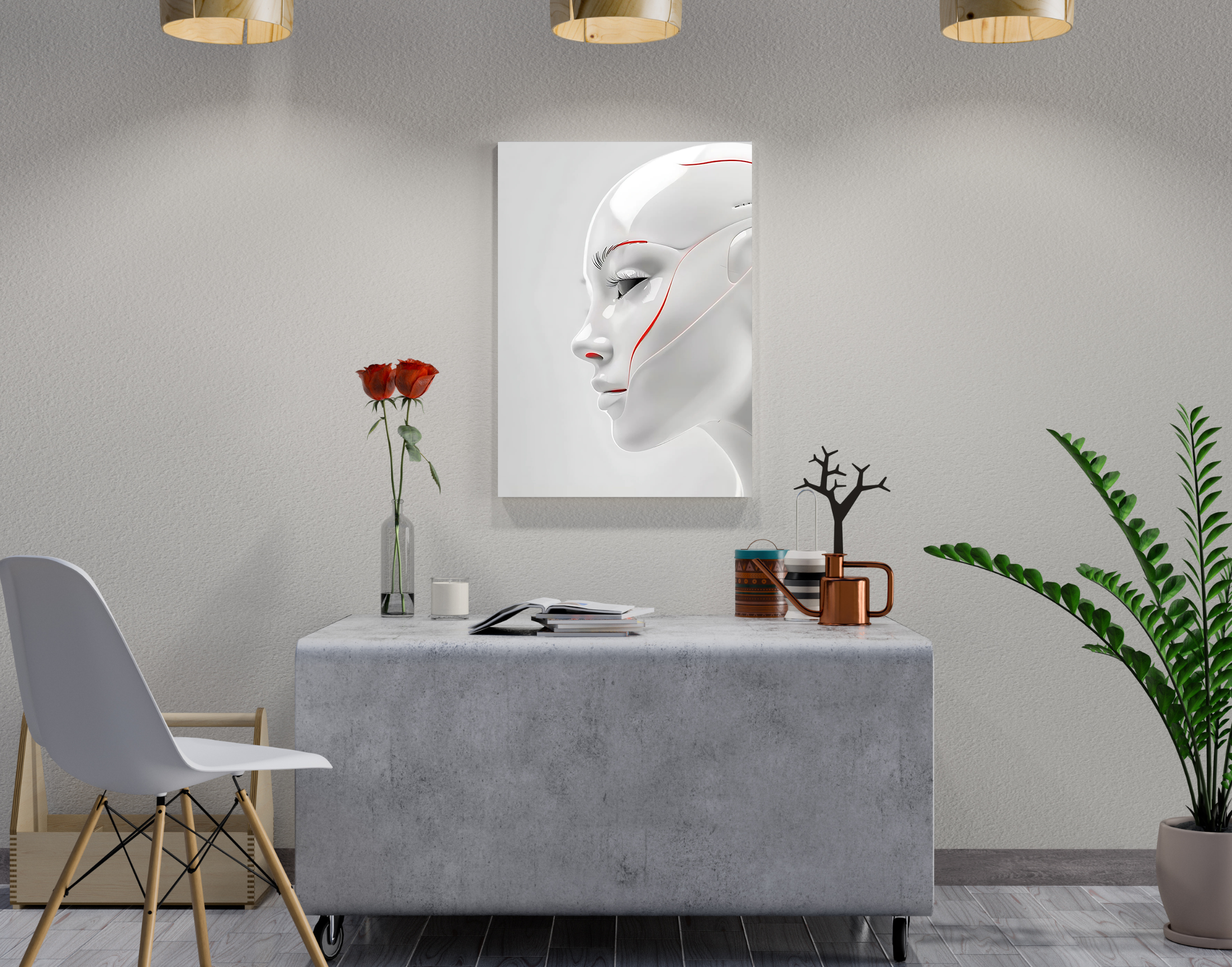 "I AM ROBOT-Women"- Shiny & Sturdy Metallic Poster Art That Pops & Sticks