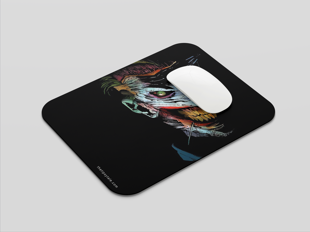 "THE JOKERS SMILE" Mousepad Enhance Your Workspace with Style