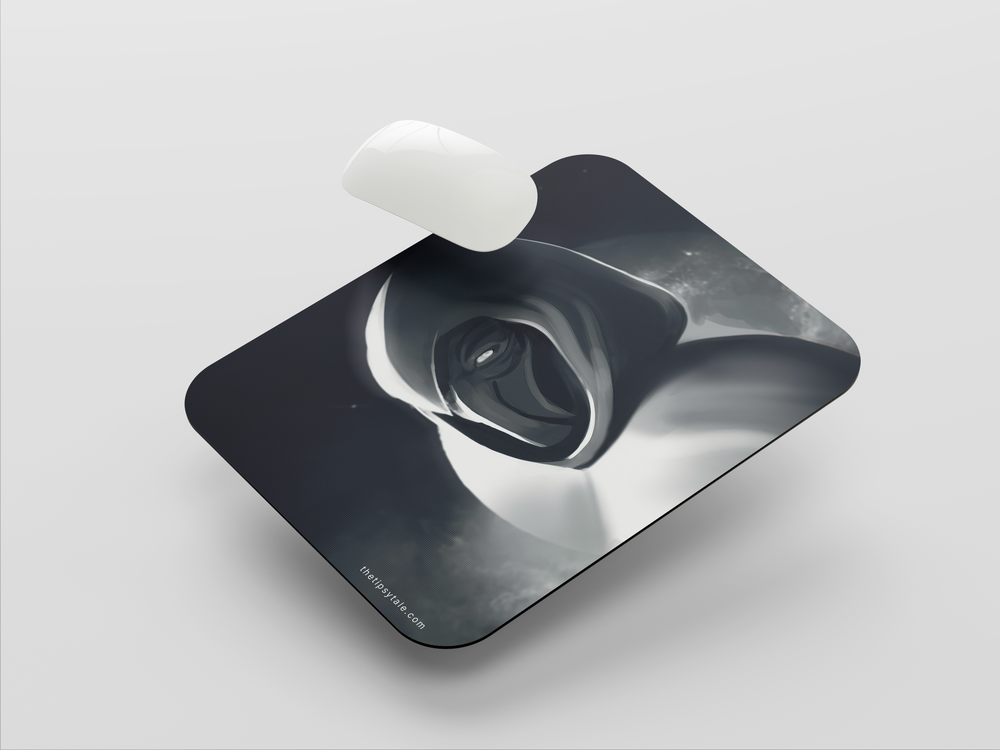 "MOON KNIGHT MONOCHROME" Mousepad Enhance Your Workspace with Style