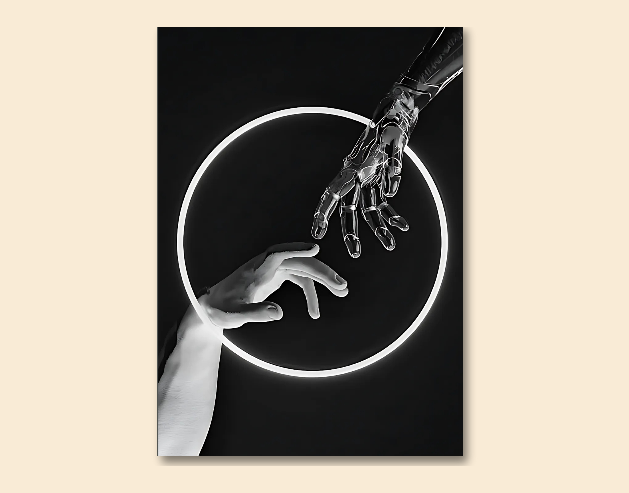 "Life And Death in a ring"- Shiny & Sturdy Metallic Poster Art That Pops & Sticks