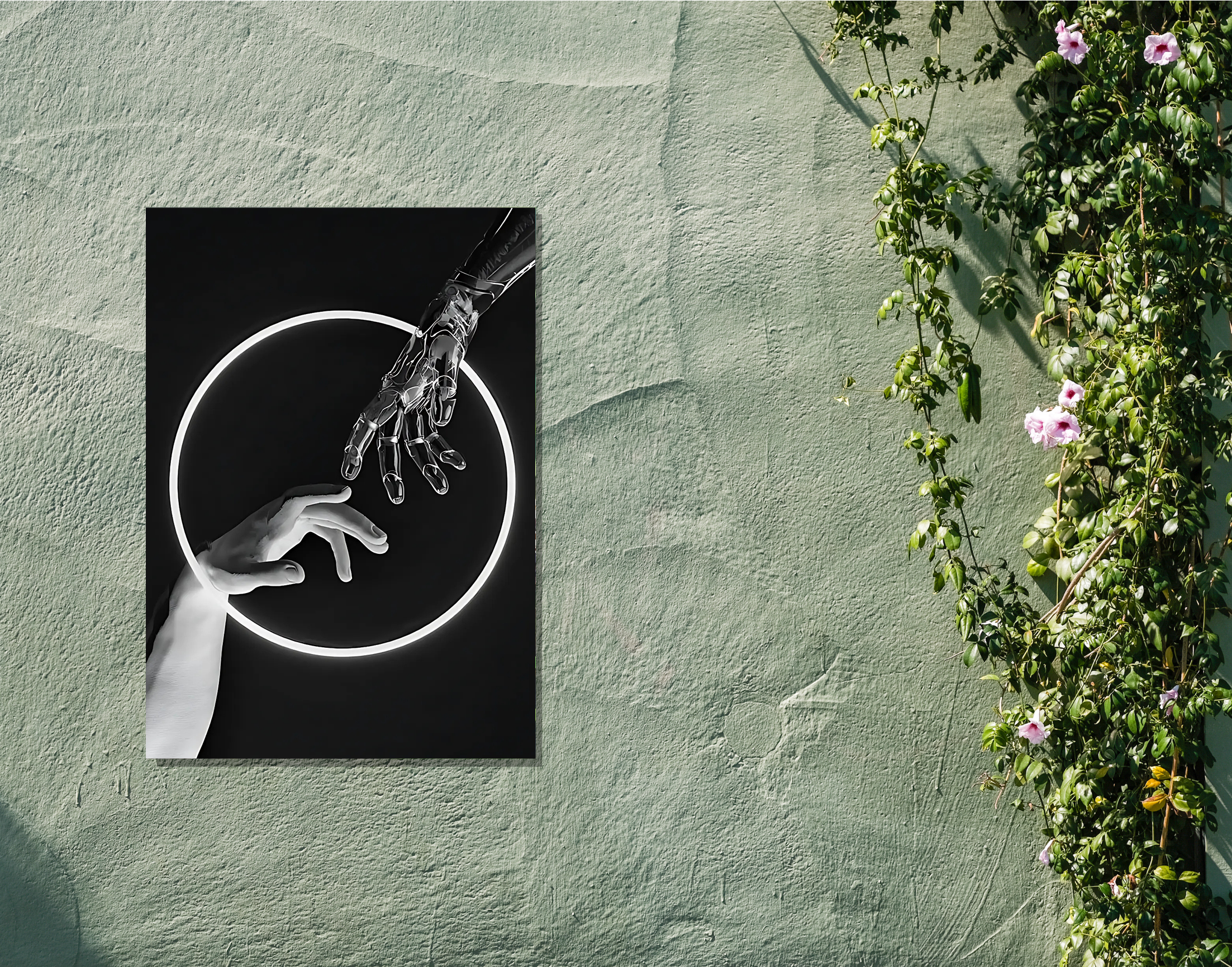 "Life And Death in a ring"- Shiny & Sturdy Metallic Poster Art That Pops & Sticks