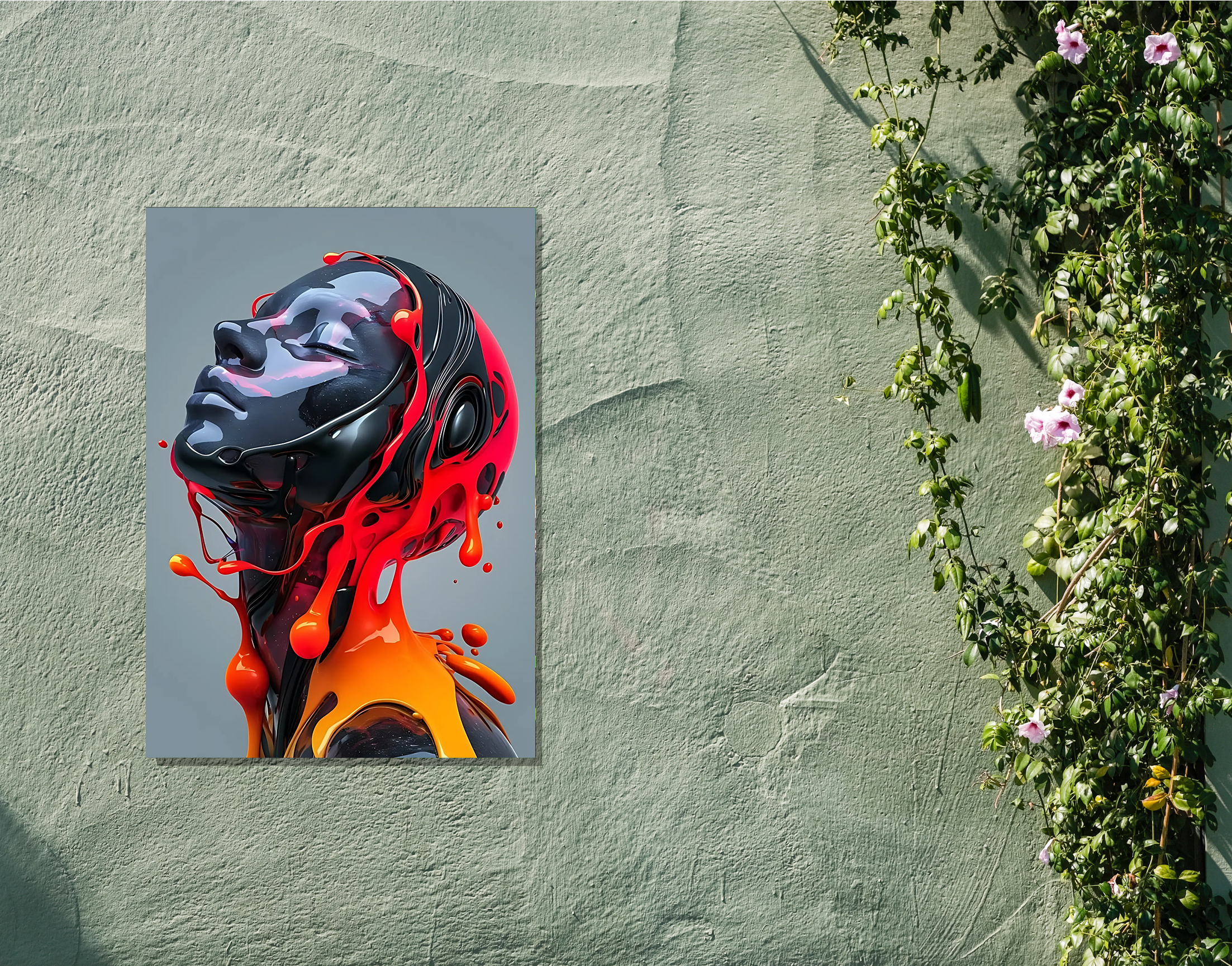 "Flow Like Lava- GLOW"- Shiny & Sturdy Metallic Poster Art That Pops & Sticks