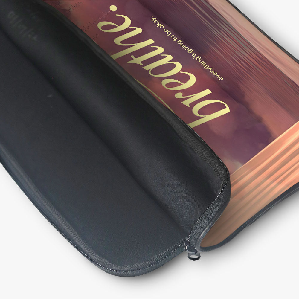 "Don't Forget to breathe" Laptop Sleeves:Bold Modern Design for Every Size