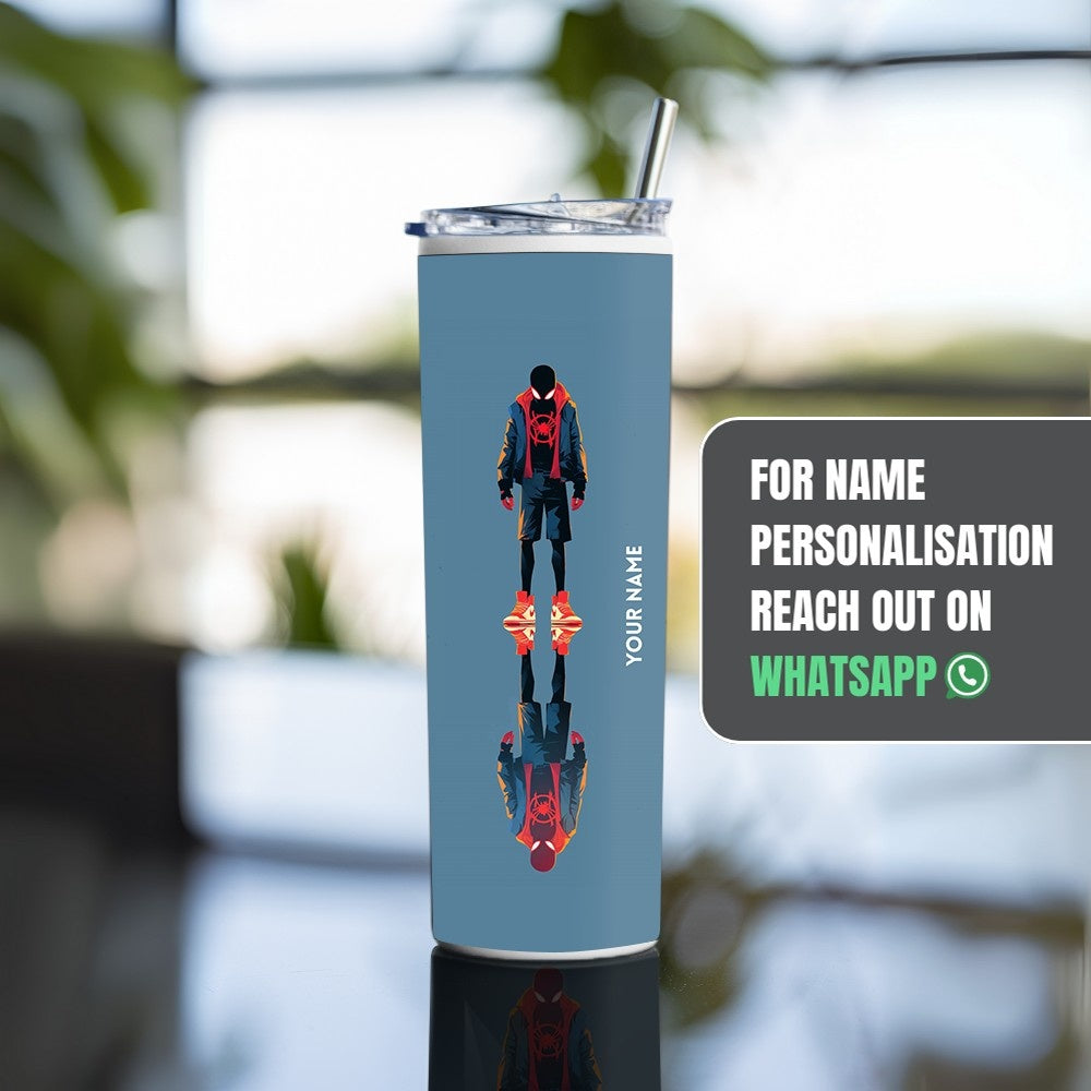 "Miles Morales " Tumbler with Metal Straw
