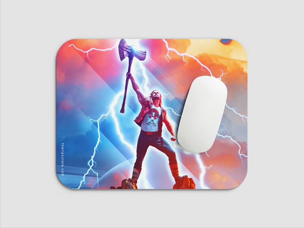 "THOR LOVE AND THUNDER" Mousepad Enhance Your Workspace with Style