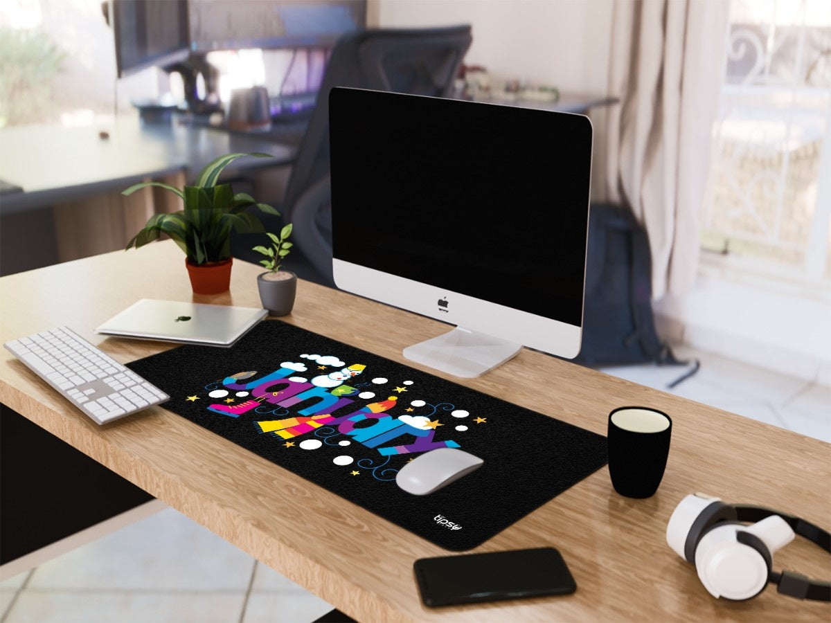 "January" Gaming Mousepad Elevate Your Gaming Experience