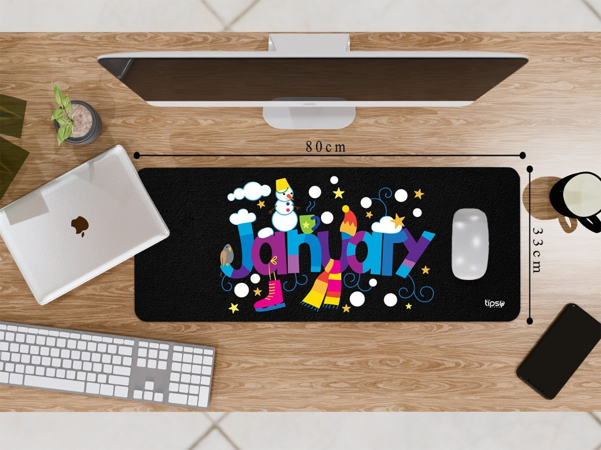 "January" Gaming Mousepad Elevate Your Gaming Experience