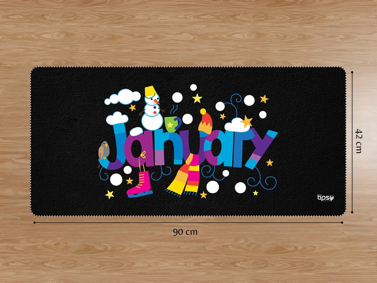 "January" Gaming Mousepad Elevate Your Gaming Experience