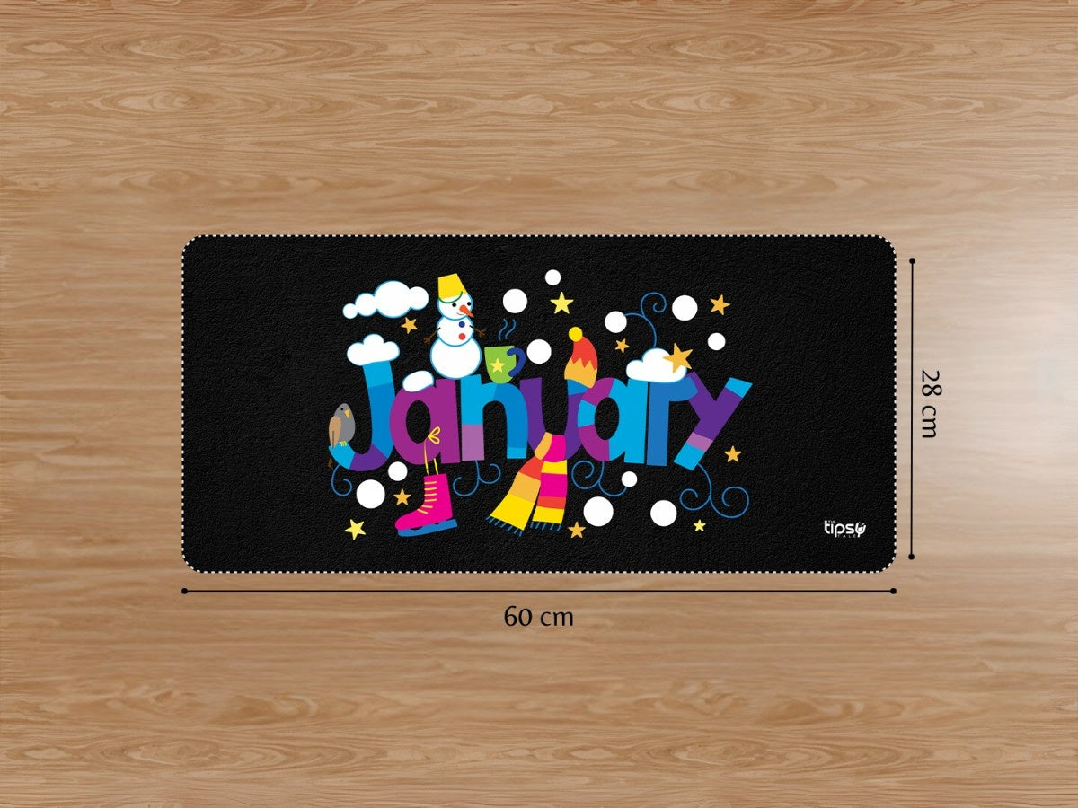 "January" Gaming Mousepad Elevate Your Gaming Experience