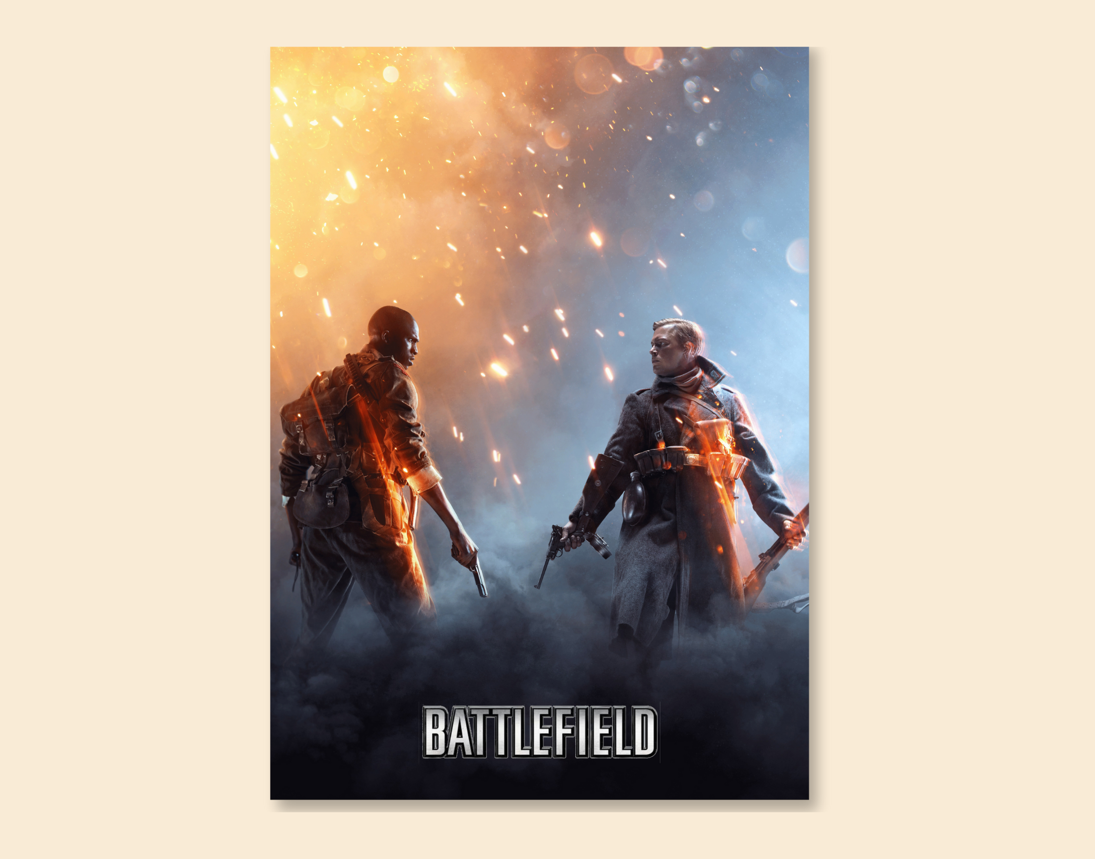 "BATTLEFIELD: GAMING"- Shiny & Sturdy Metallic Poster Art That Pops & Sticks (Literally!)