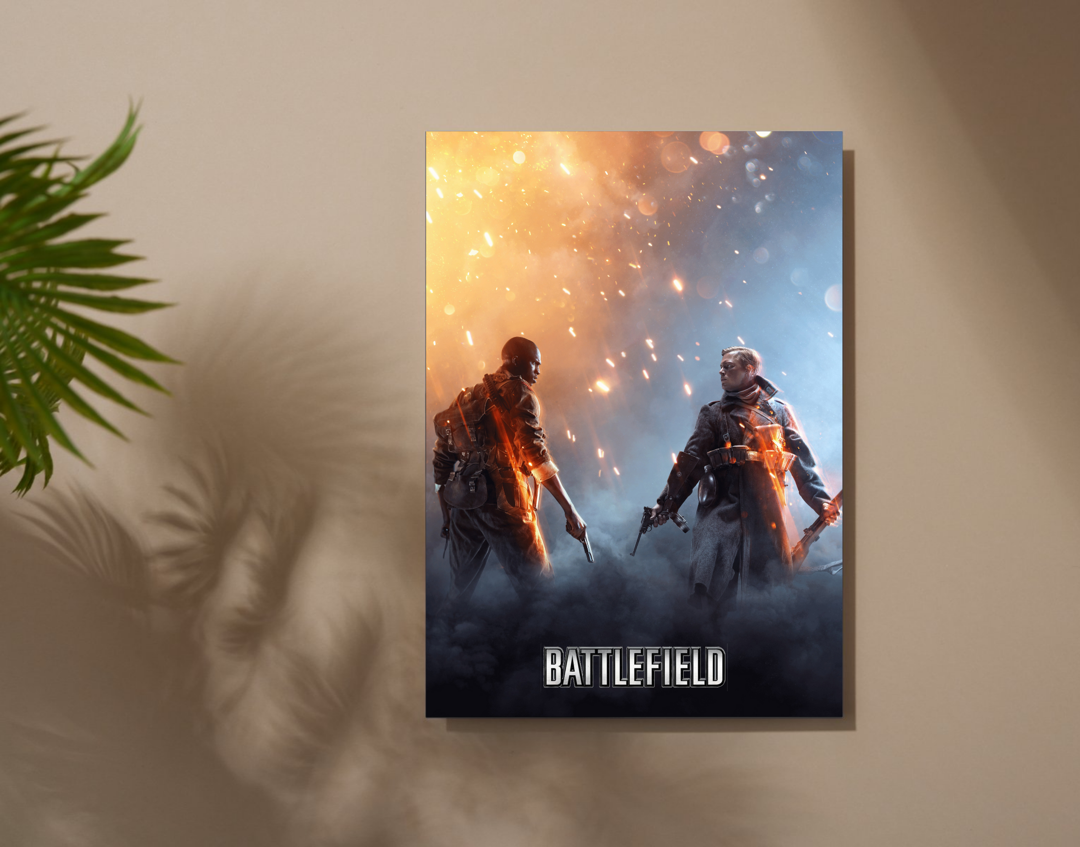 "BATTLEFIELD: GAMING"- Shiny & Sturdy Metallic Poster Art That Pops & Sticks (Literally!)