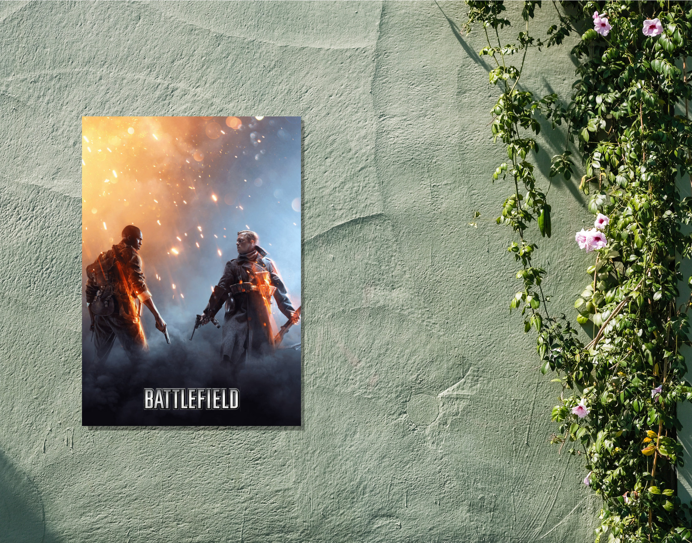 "BATTLEFIELD: GAMING"- Shiny & Sturdy Metallic Poster Art That Pops & Sticks (Literally!)