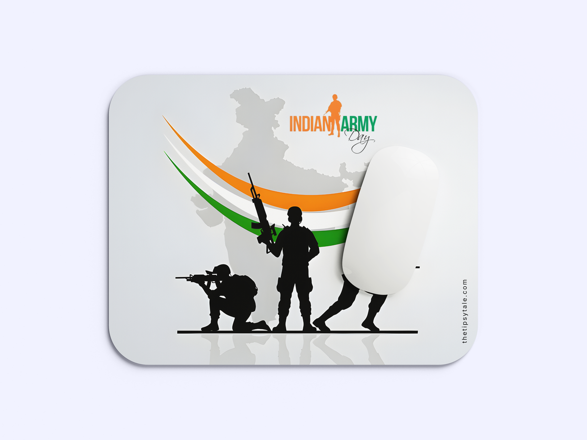 "Indian Army Vibes" Mousepad Enhance Your Workspace with Style