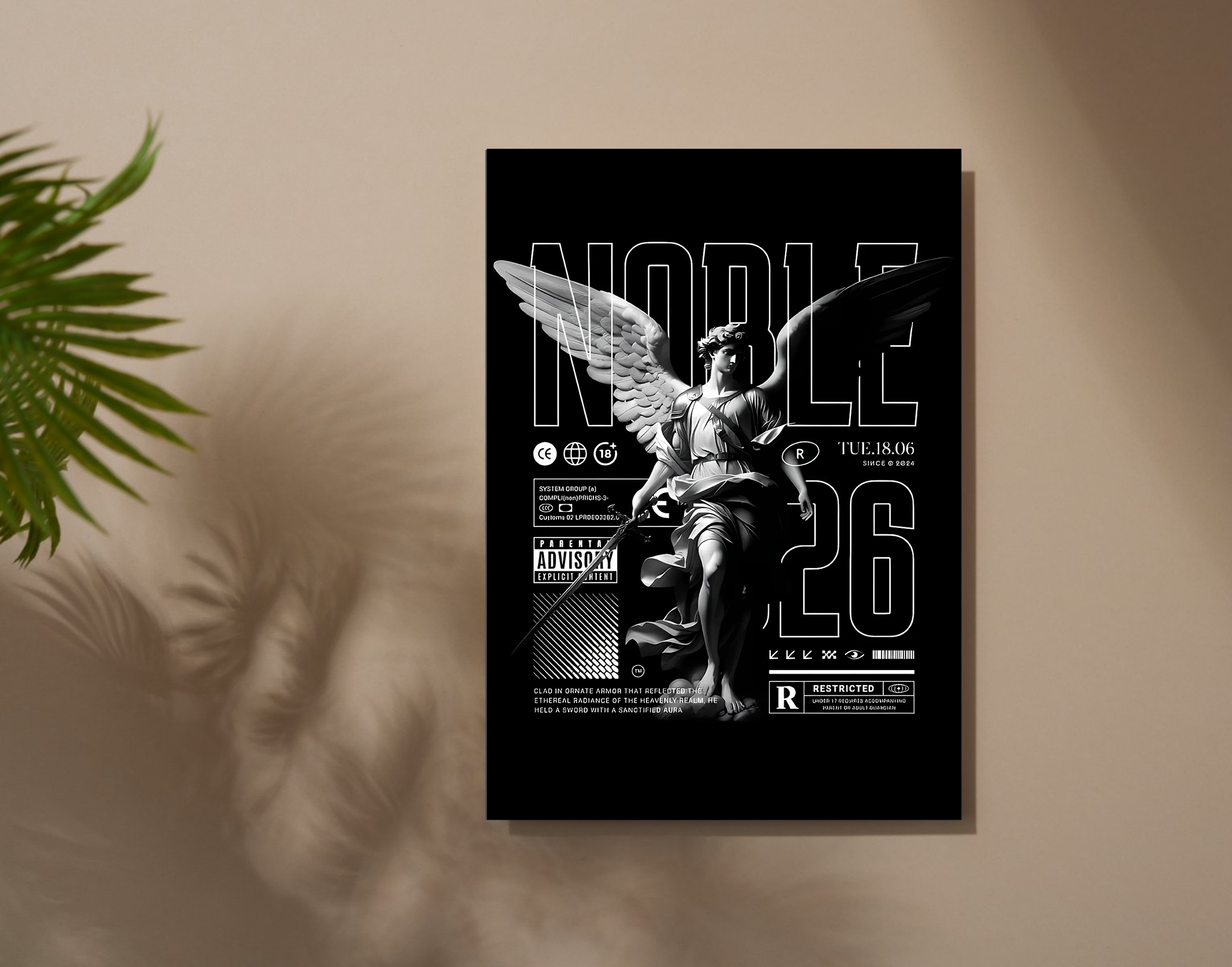 "Noble Man"- Shiny & Sturdy Metallic Poster Art That Pops & Sticks