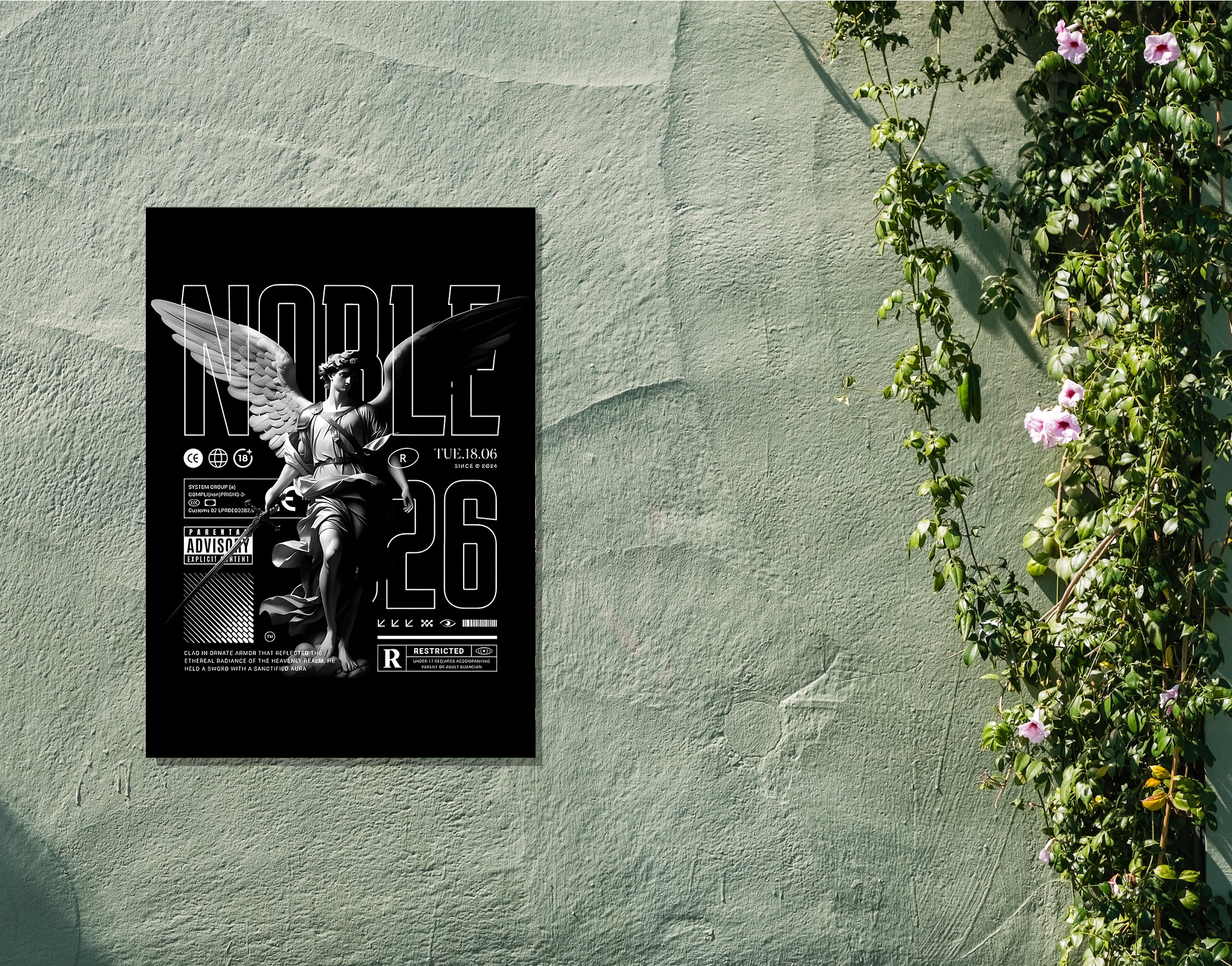 "Noble Man"- Shiny & Sturdy Metallic Poster Art That Pops & Sticks