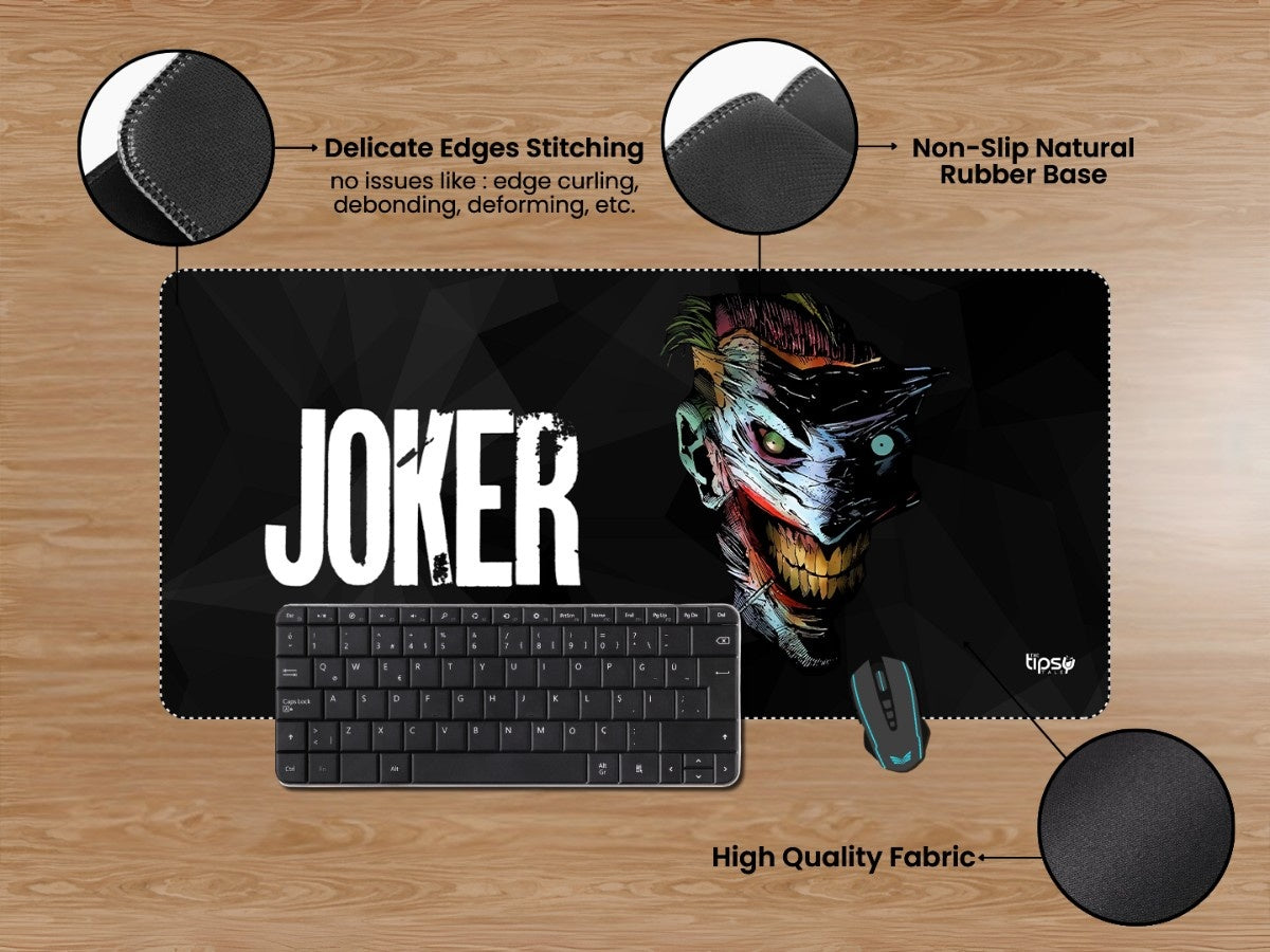 "The Jokers Smile" Gaming Mousepad Elevate Your Gaming Experience