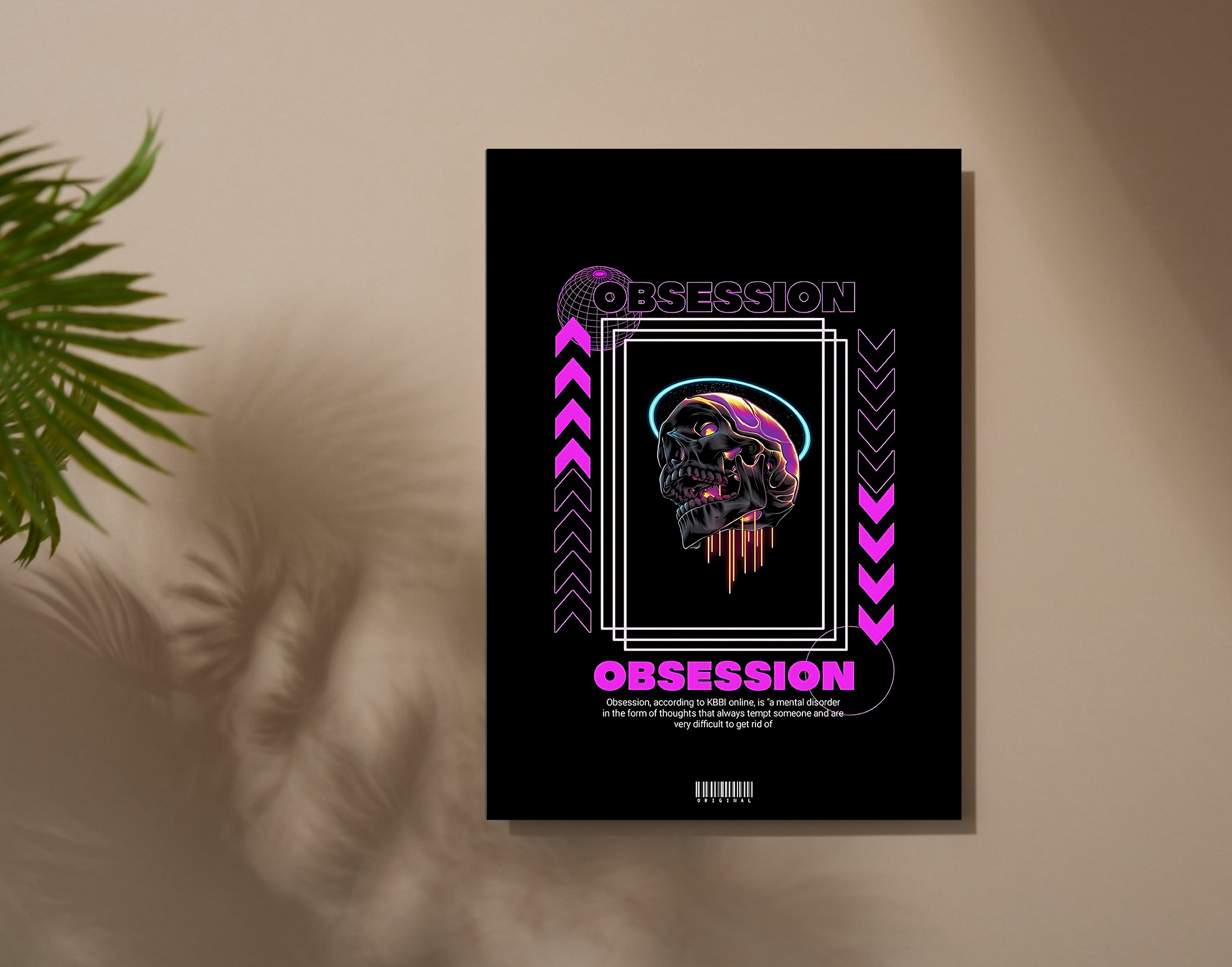 "TECHNO THEME DESIGN"- Shiny & Sturdy Metallic Poster Art That Pops & Sticks