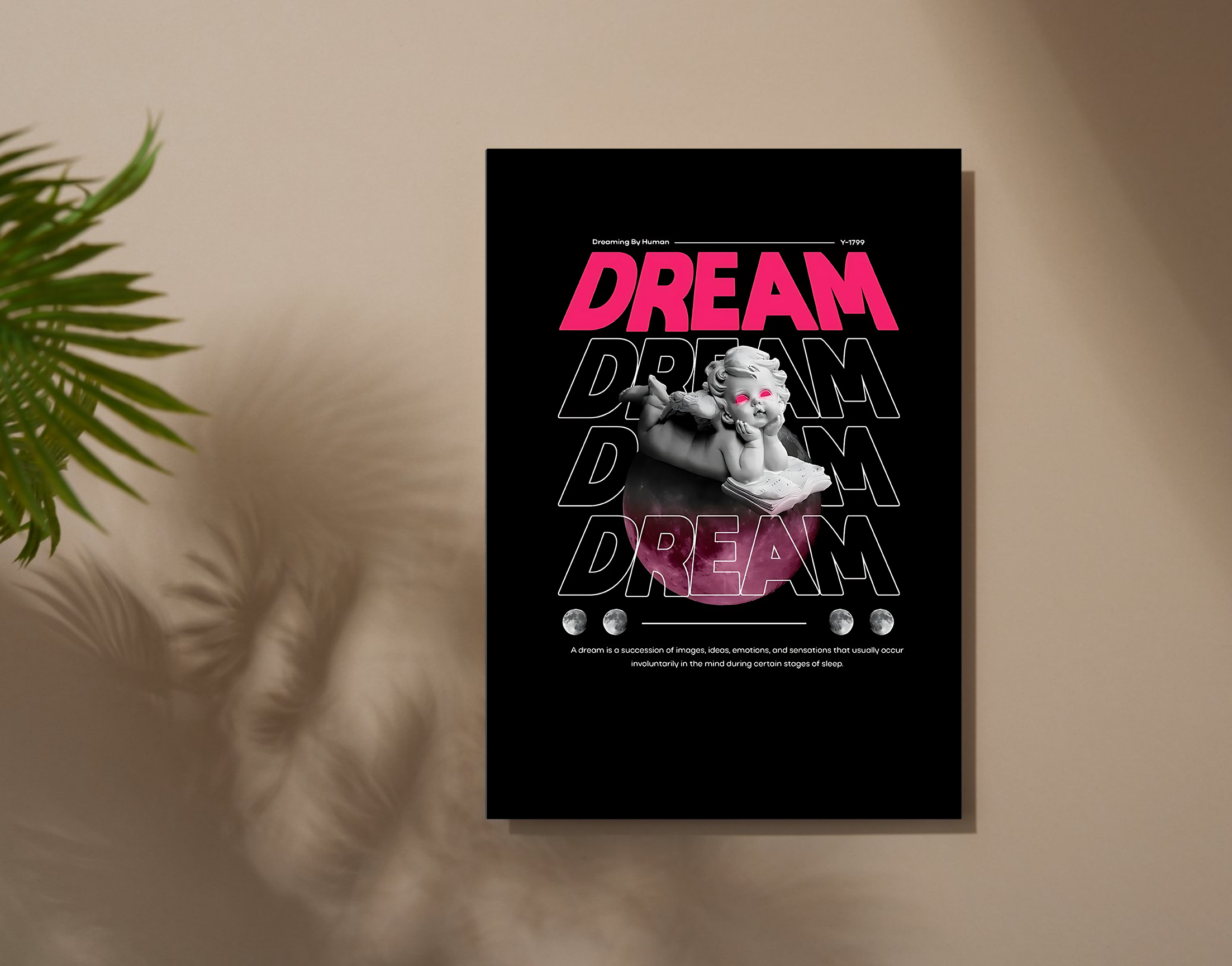 "Dream On:Cupid"- Shiny & Sturdy Metallic Poster Art That Pops & Sticks