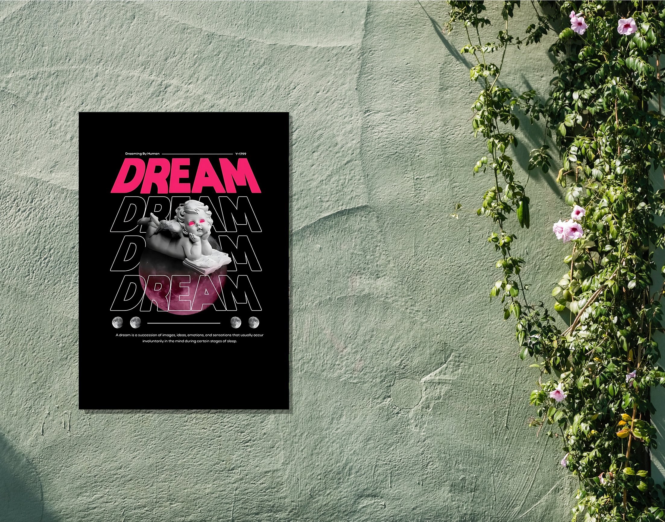 "Dream On:Cupid"- Shiny & Sturdy Metallic Poster Art That Pops & Sticks