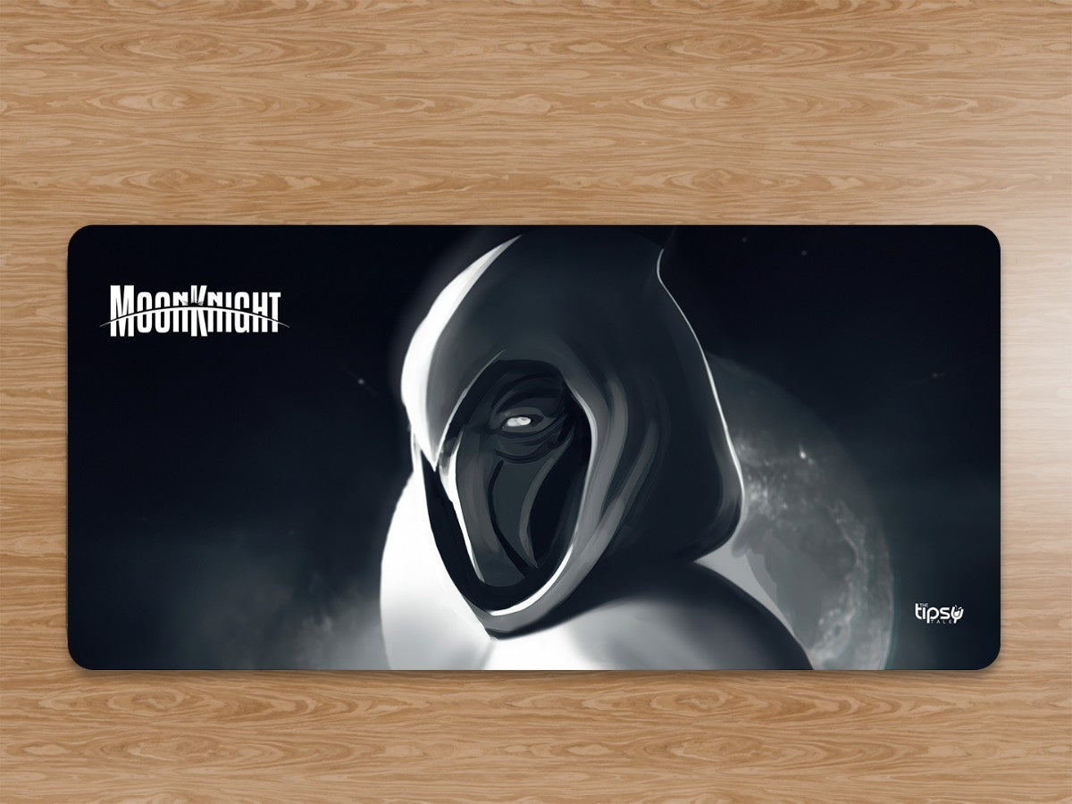 "Moon Knight Monochrome" Gaming Mousepad Elevate Your Gaming Experience