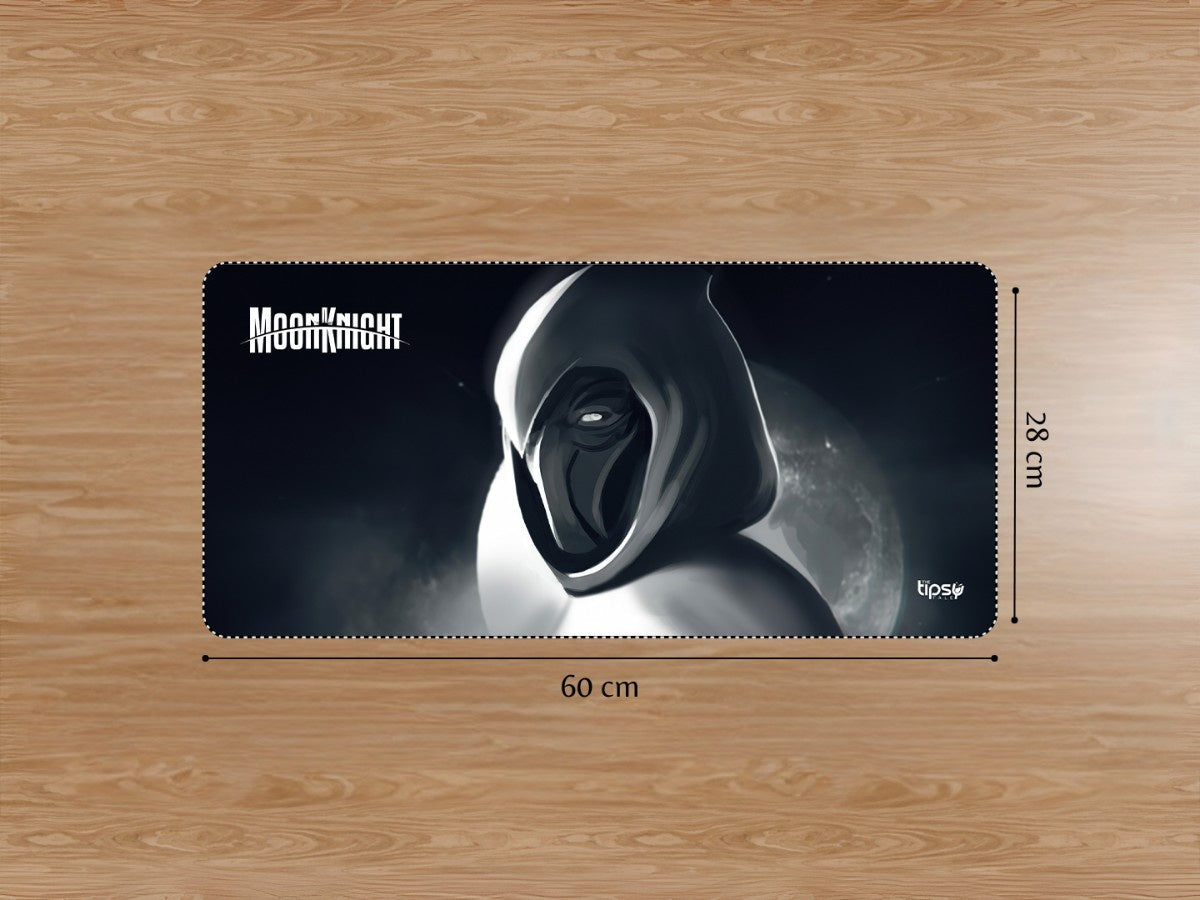 "Moon Knight Monochrome" Gaming Mousepad Elevate Your Gaming Experience