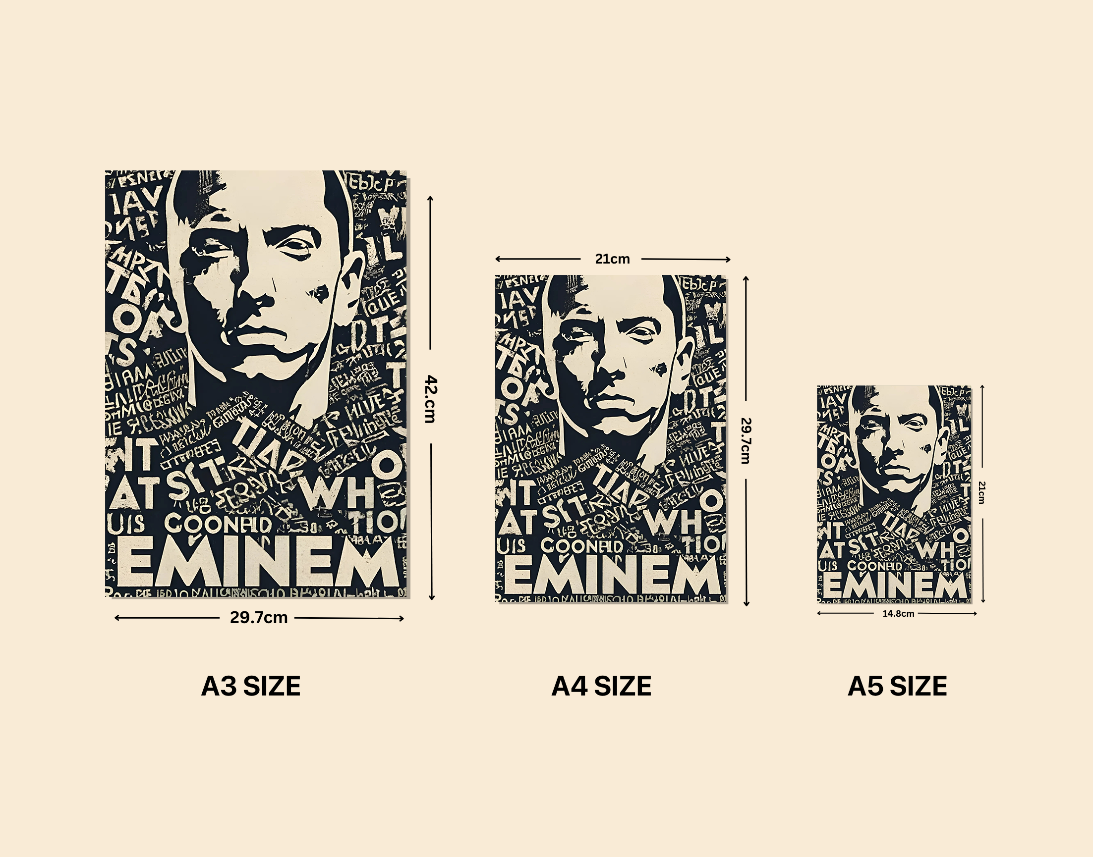 "THE EPIC MUSICIAN"- Shiny & Sturdy Metallic Poster Art That Pops & Sticks