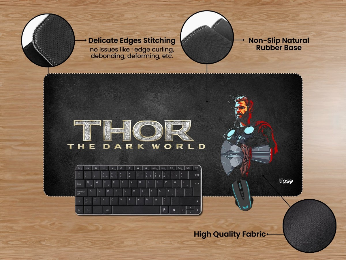 "Thor Minimalist Fanart" Gaming Mousepad Elevate Your Gaming Experience