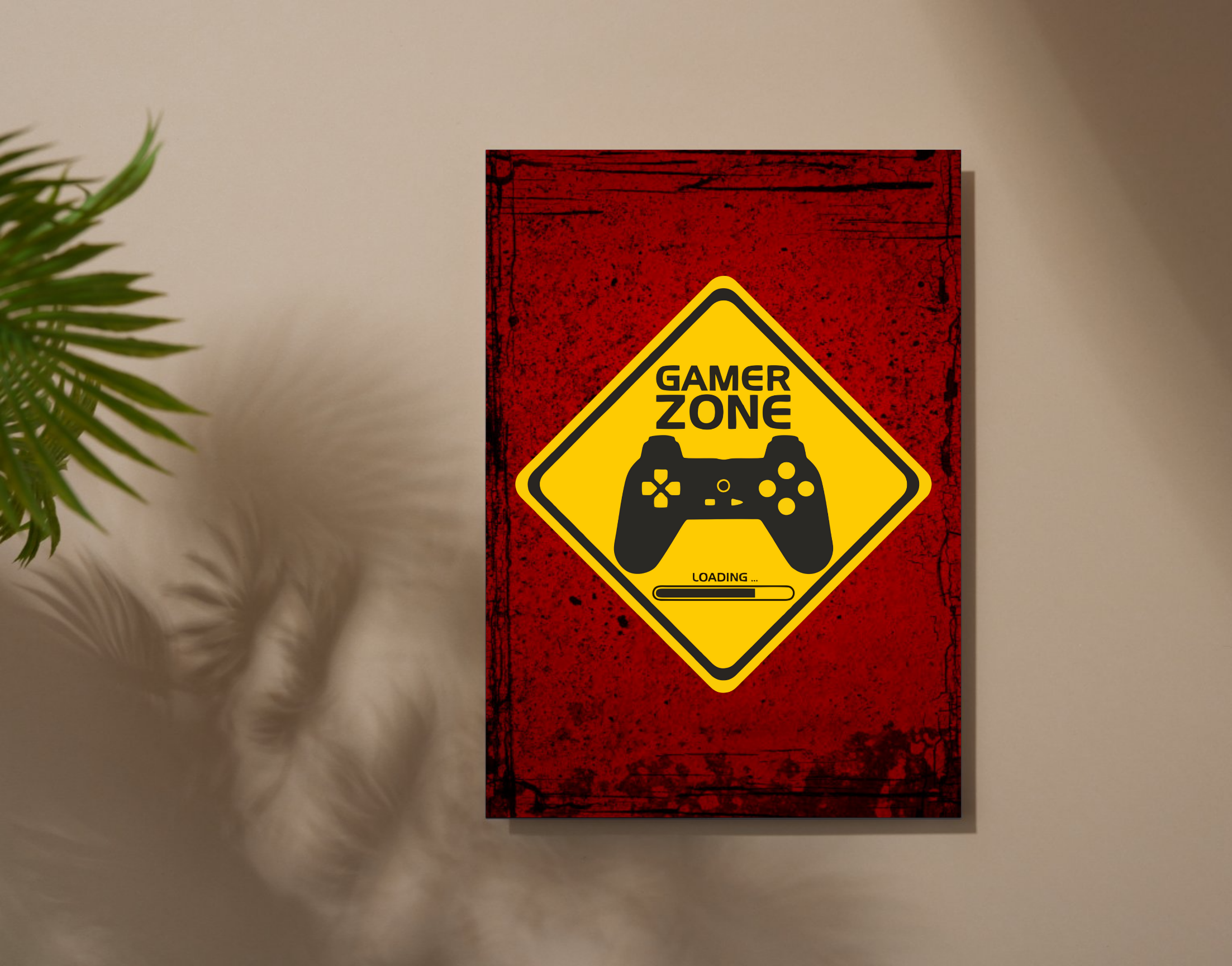 "GAME ZONE: DO NOT DISTURB"- Shiny & Sturdy Metallic Poster Art That Pops & Sticks (Literally!)