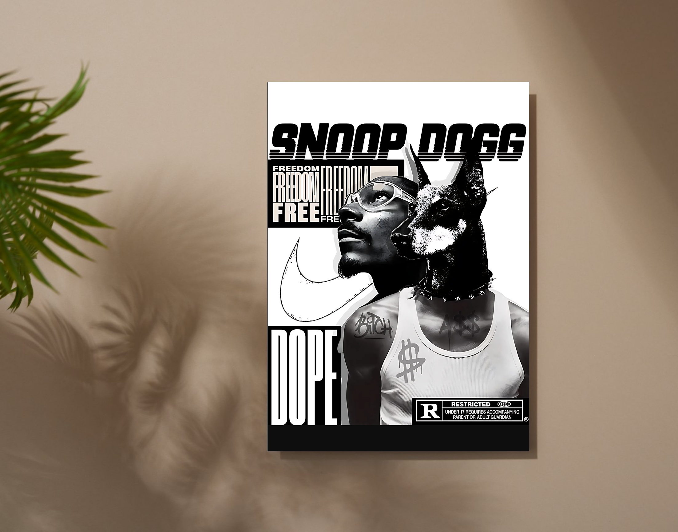 "Snoop Dogg Music"- Shiny & Sturdy Metallic Poster Art That Pops & Sticks