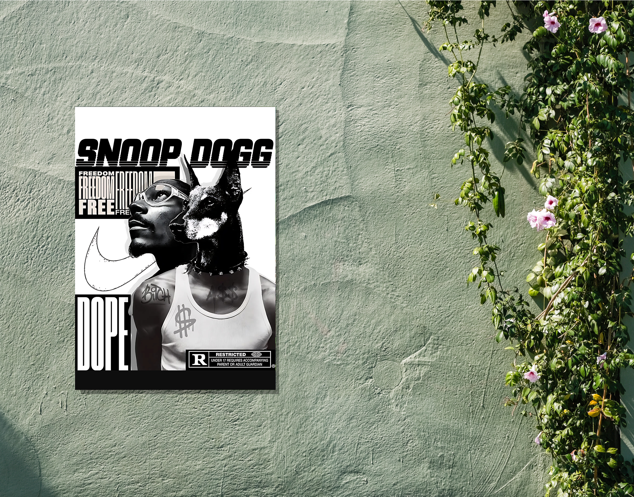 "Snoop Dogg Music"- Shiny & Sturdy Metallic Poster Art That Pops & Sticks