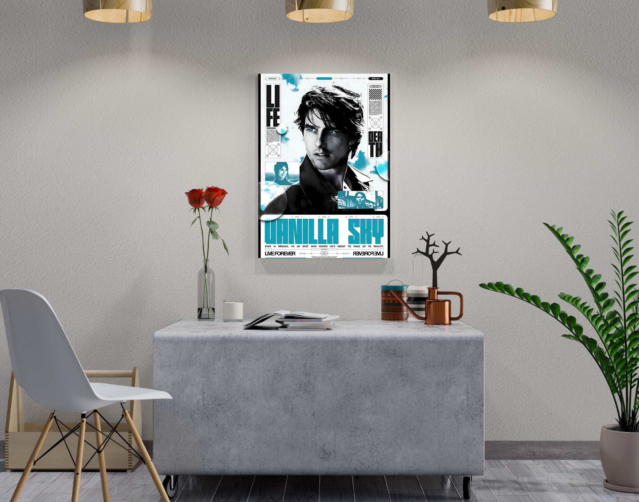 "Tom Cruise: Hollywood Poster"- Shiny & Sturdy Metallic Poster Art That Pops & Sticks