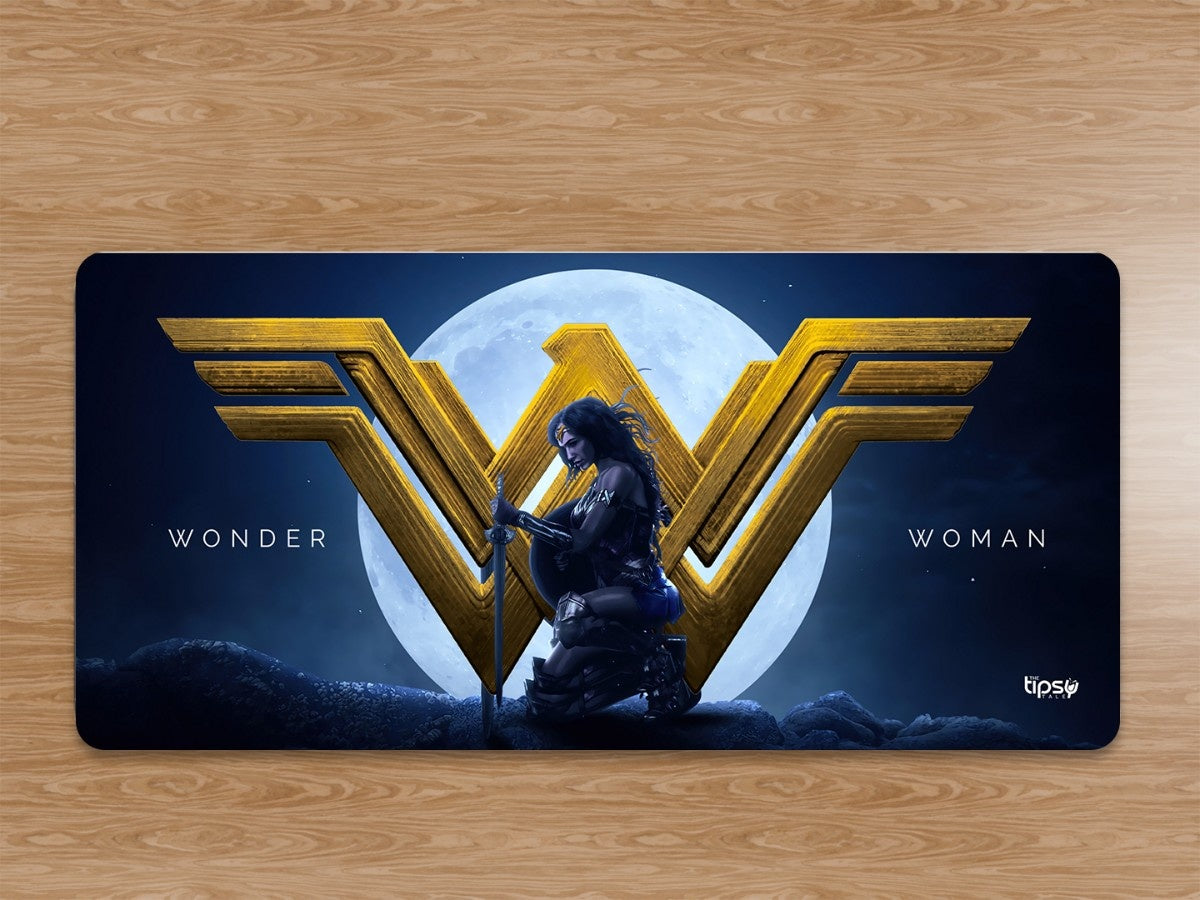 "Wonder woman with moon" Gaming Mousepad Elevate Your Gaming Experience