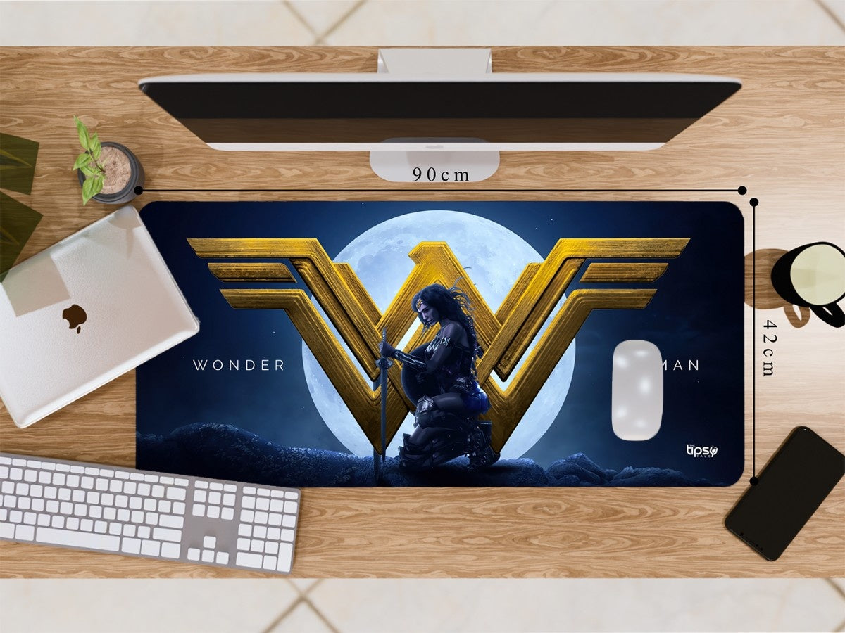"Wonder woman with moon" Gaming Mousepad Elevate Your Gaming Experience