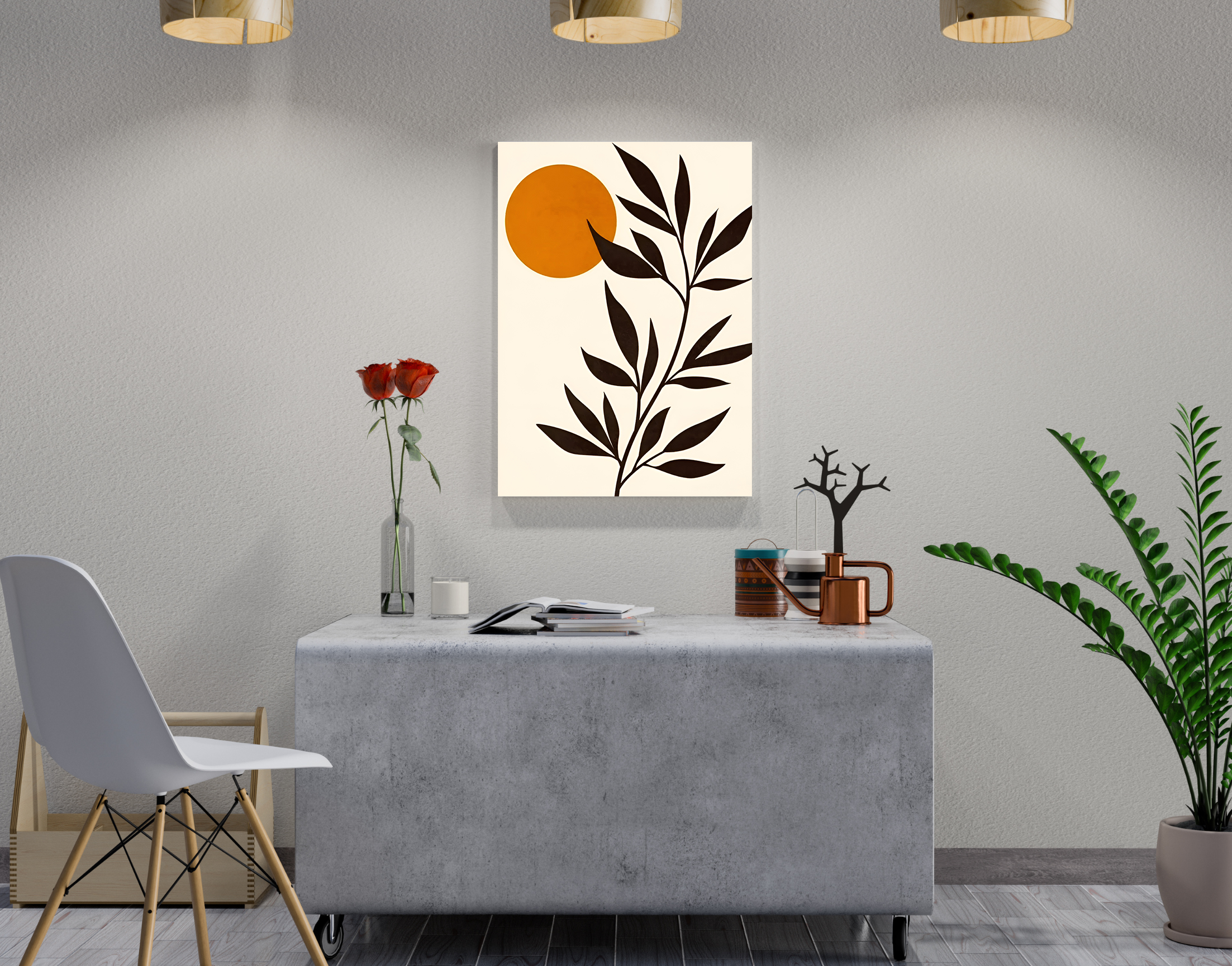 "DREAMY PLANTATION"- Shiny & Sturdy Metallic Poster Art That Pops & Sticks