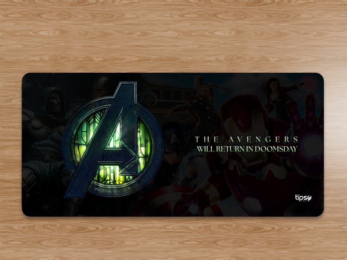 "AVENGERS WILL RETURN IN DOOMSDAY" Gaming Mousepad Elevate Your Gaming Experience