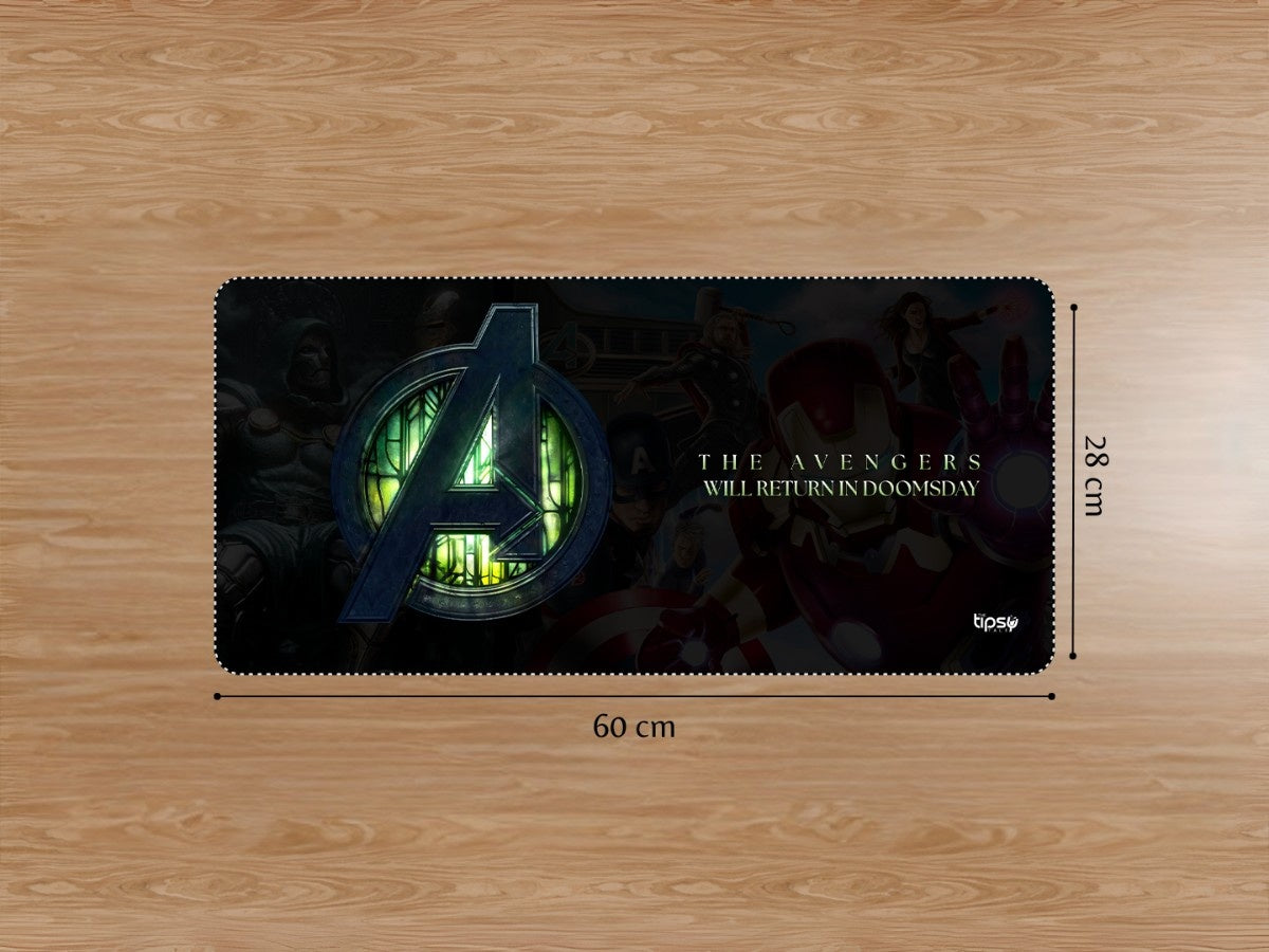 "AVENGERS WILL RETURN IN DOOMSDAY" Gaming Mousepad Elevate Your Gaming Experience