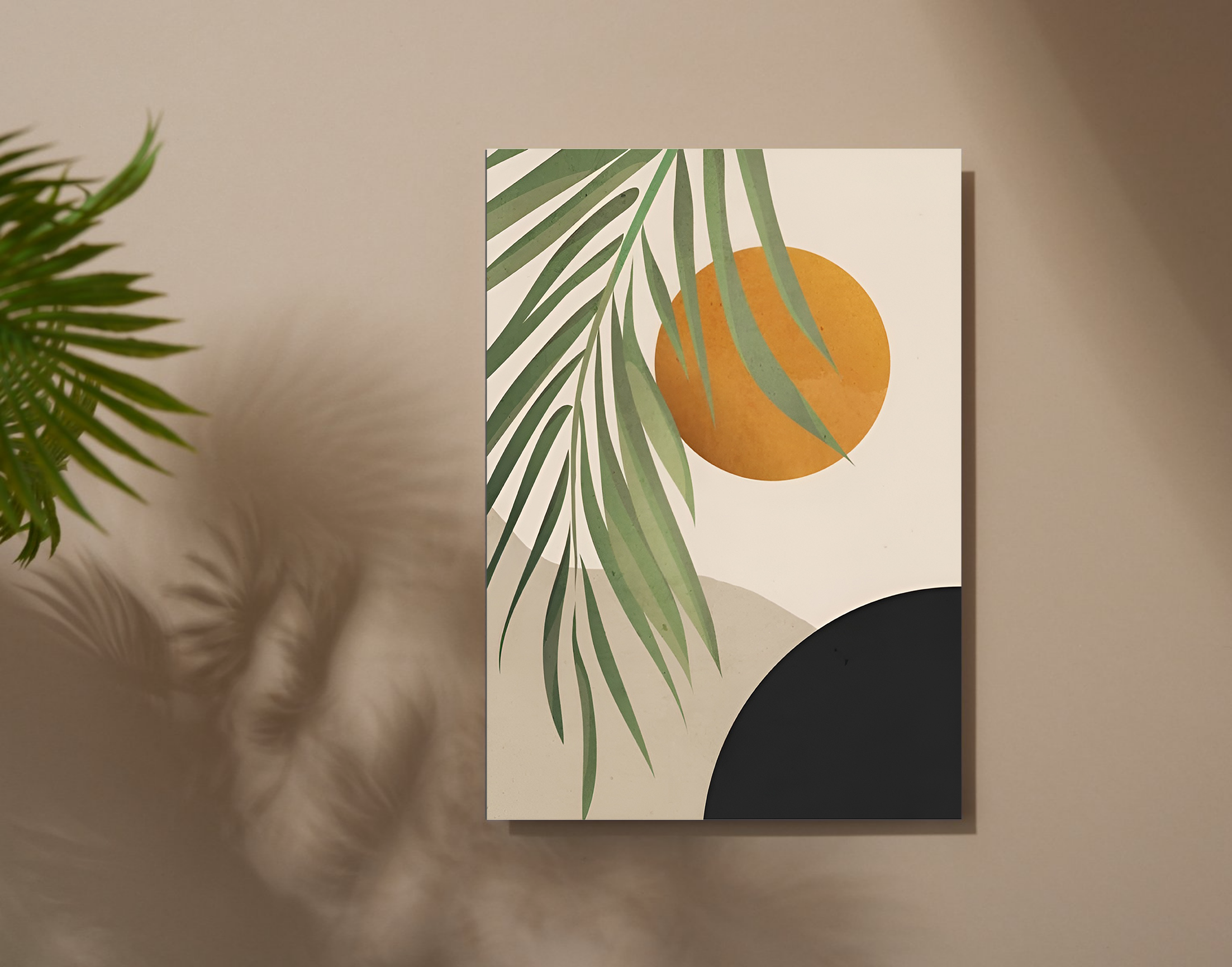 "PLANTATION WALL ART VIEW"- Shiny & Sturdy Metallic Poster Art That Pops & Sticks