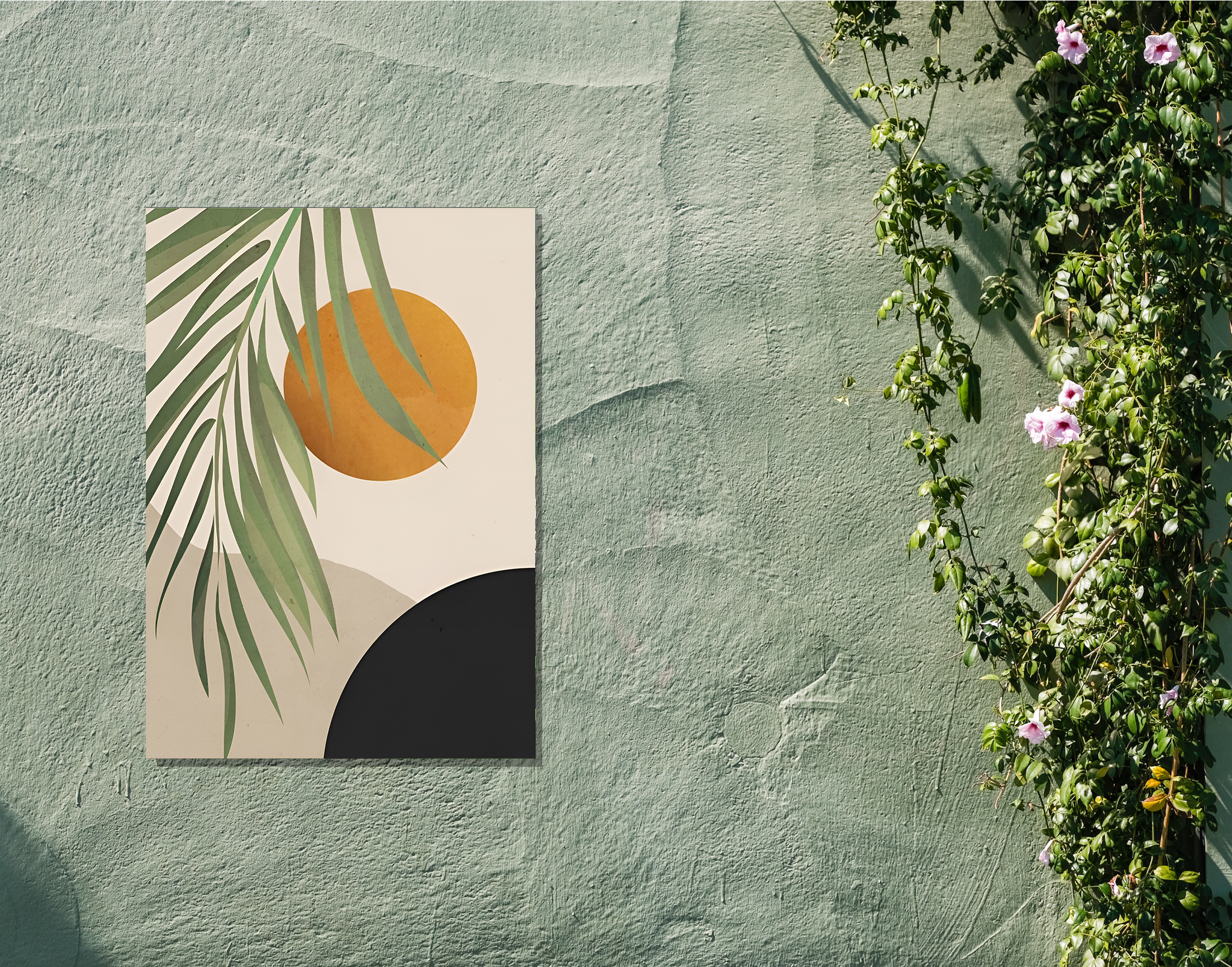 "PLANTATION WALL ART VIEW"- Shiny & Sturdy Metallic Poster Art That Pops & Sticks