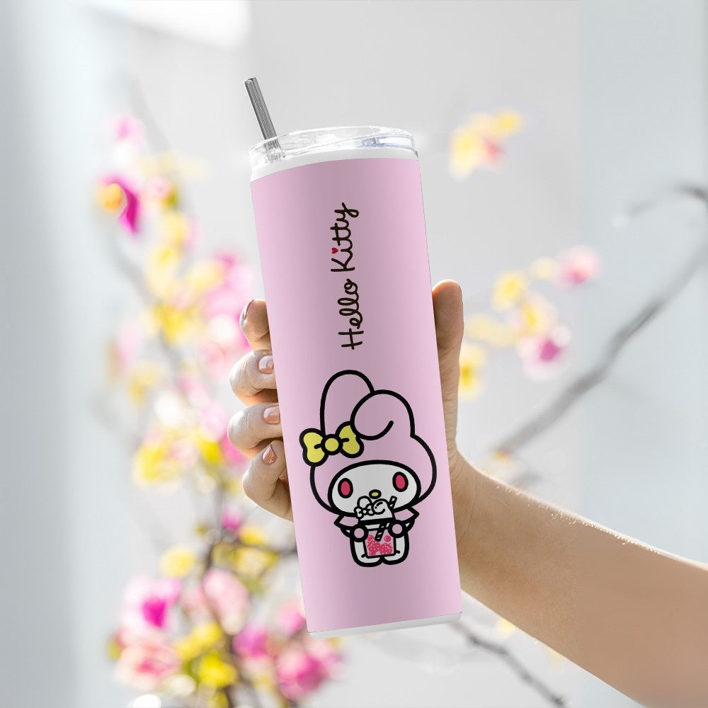 "Hello Kitty: My Melody Pink" Tumbler with Metal Straw